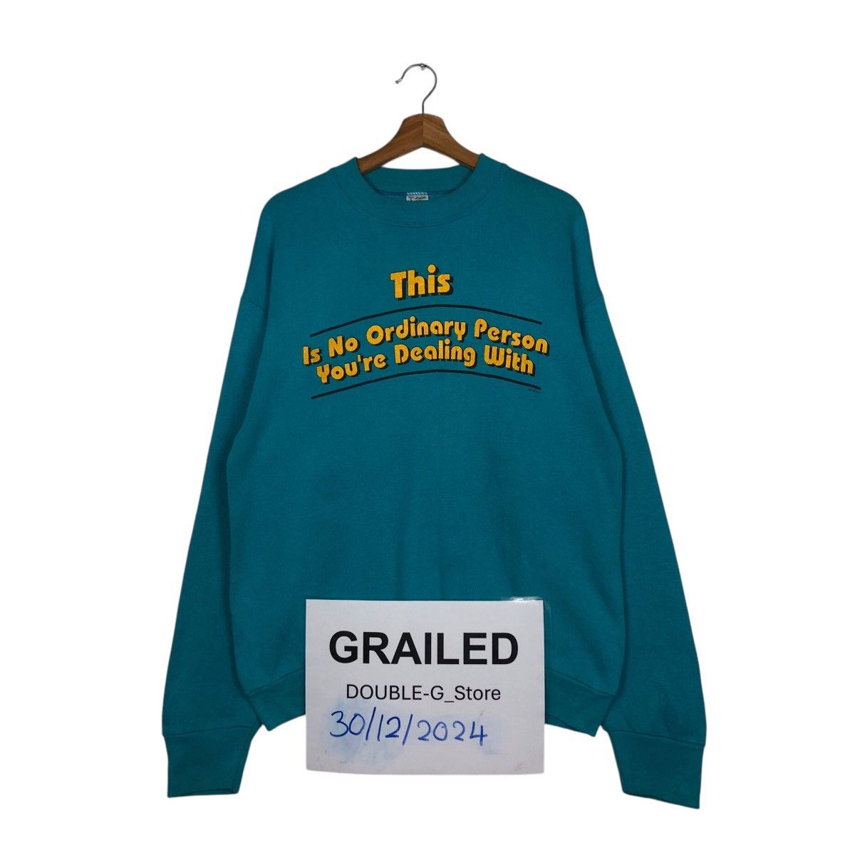 Vintage 📌Vintage Sweatshirt Fruit Of The Loom Clorkwork Band Design Size US L / EU 52-54 / 3 - 1 Thumbnail