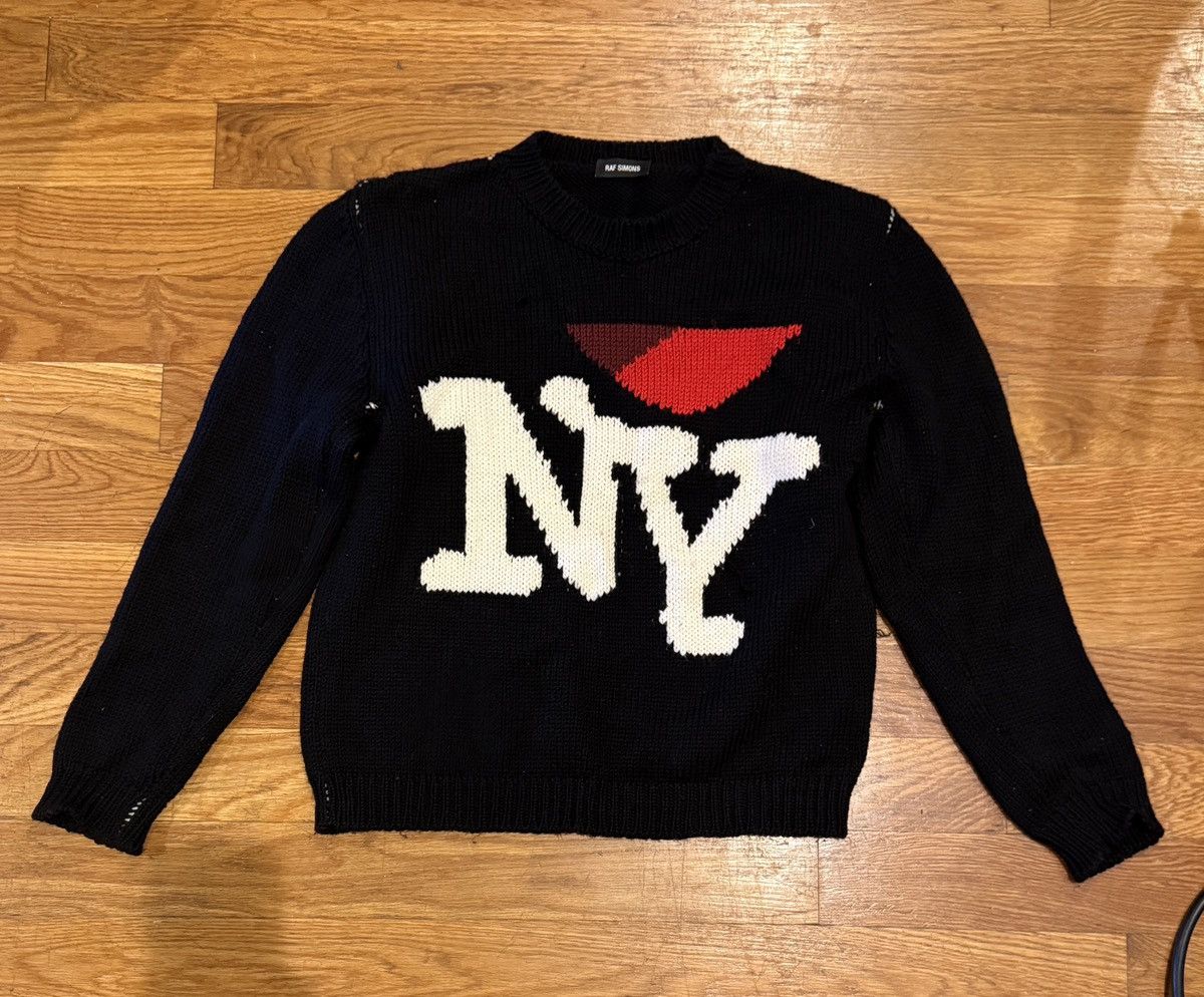 トップス 17aw RAF SIMONS NY Jacquard Wool Sweater 17aw RAF SIMONS