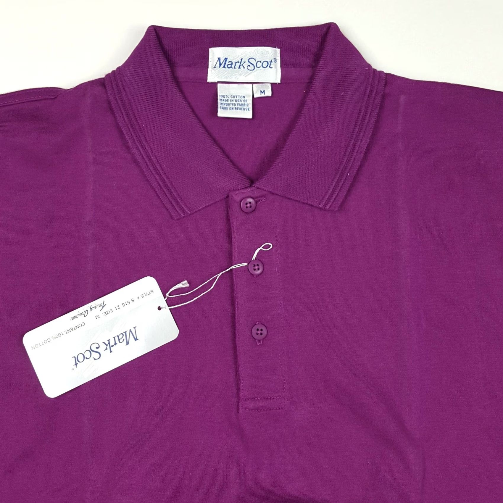 Vintage VINTAGE Tommy Armour Polo Shirt Mens Golf 90s Preppy Purple Short Sleeve Button Collar Knit Cotton Polo Shirt Medium Size US XXL / EU 58 / 5 - 2 Thumbnail