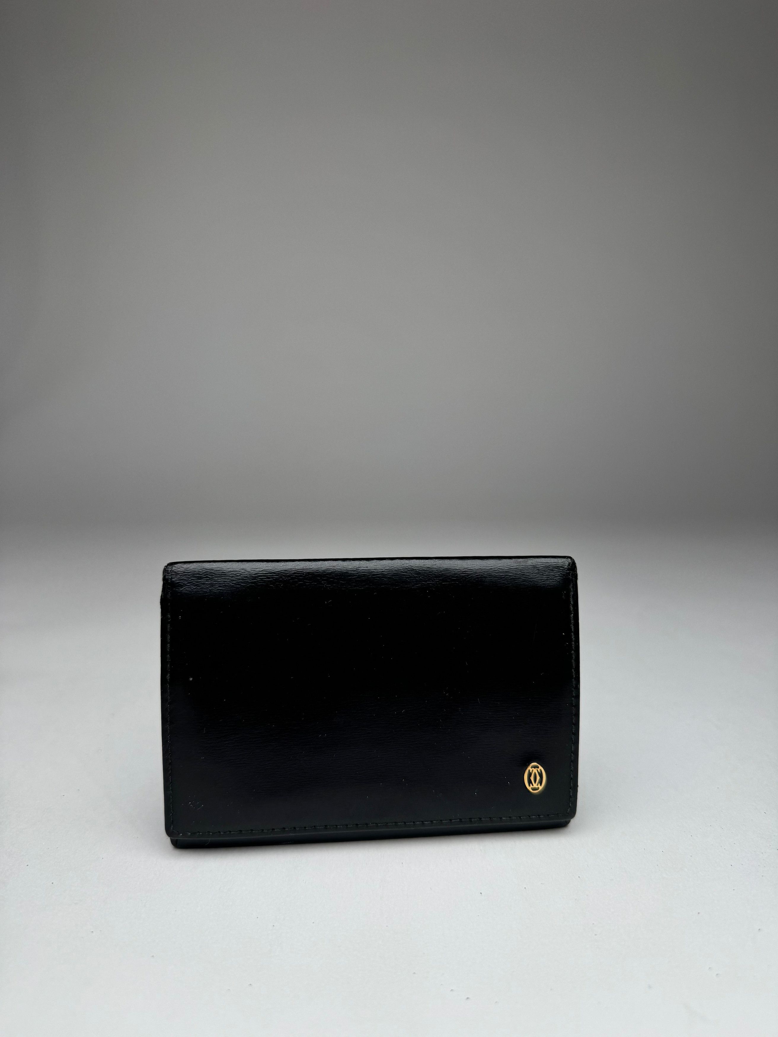 Cartier Vintage Patent Leather Card Holder Black Size ONE SIZE - 1 Thumbnail