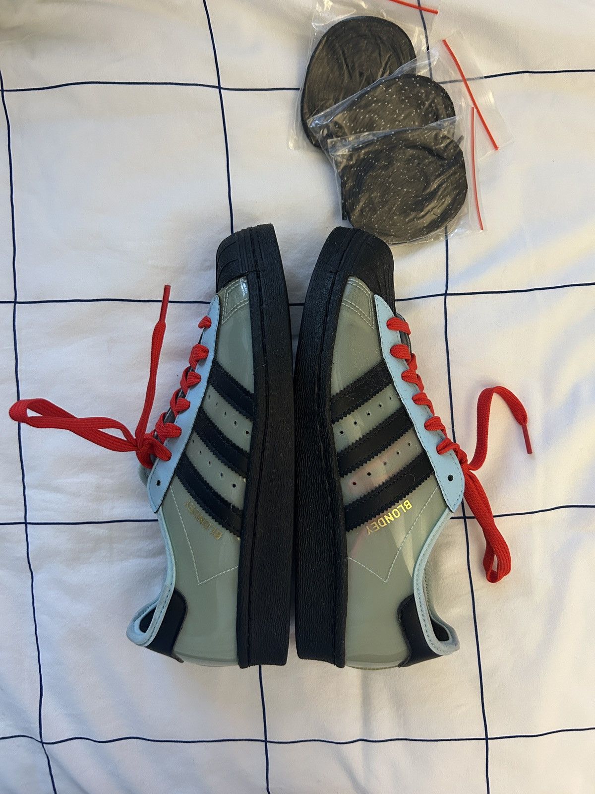 adidas gazelle silver green womens BLONDEY SUPERSTAR TOURMALINE GREEN (U.K. 11.5) – THAMES MMXX