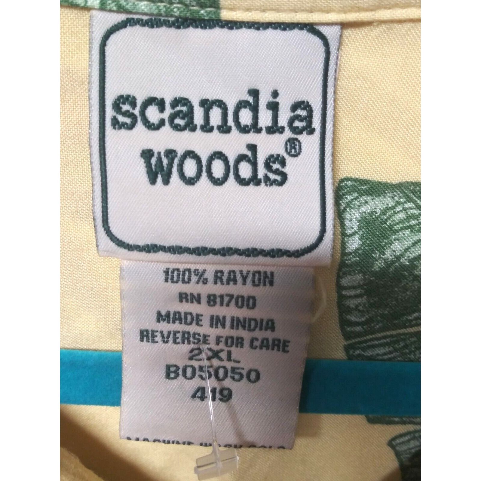 Vintage Scandia Woods Hawaiian Mens Shirt XXL Tropical BIRD OF PARAD Size US XXL / EU 58 / 5 - 5 Thumbnail