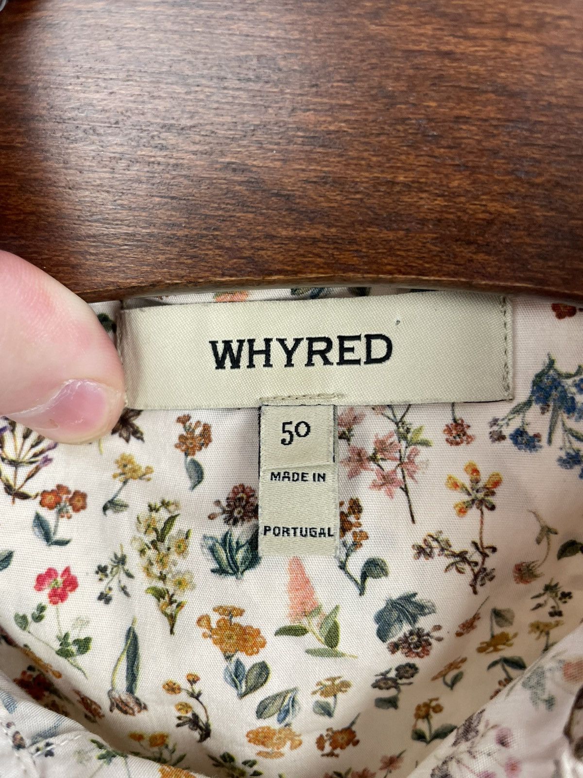 Whyred Whired floral print shirt size 50 Size US M / EU 48-50 / 2 - 4 Thumbnail