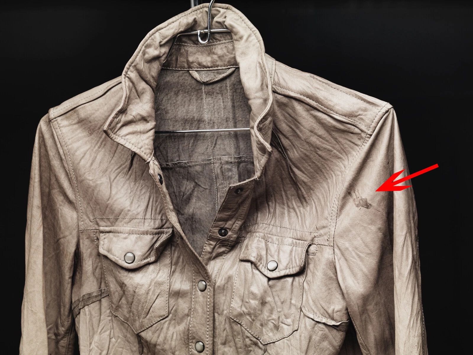 Allsaints All Saints Wrinkled Lorrimer Leather Lamb Jacket Tan Brown Size M / US 6-8 / IT 42-44 - 2 Thumbnail