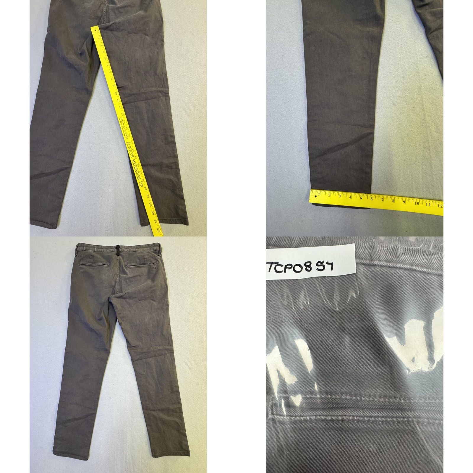 Rag & Bone Rag & Bone Mens Slim Fit Chino Pants Gray 30x31 Waist Size Size US 30 / EU 46 - 9 Thumbnail