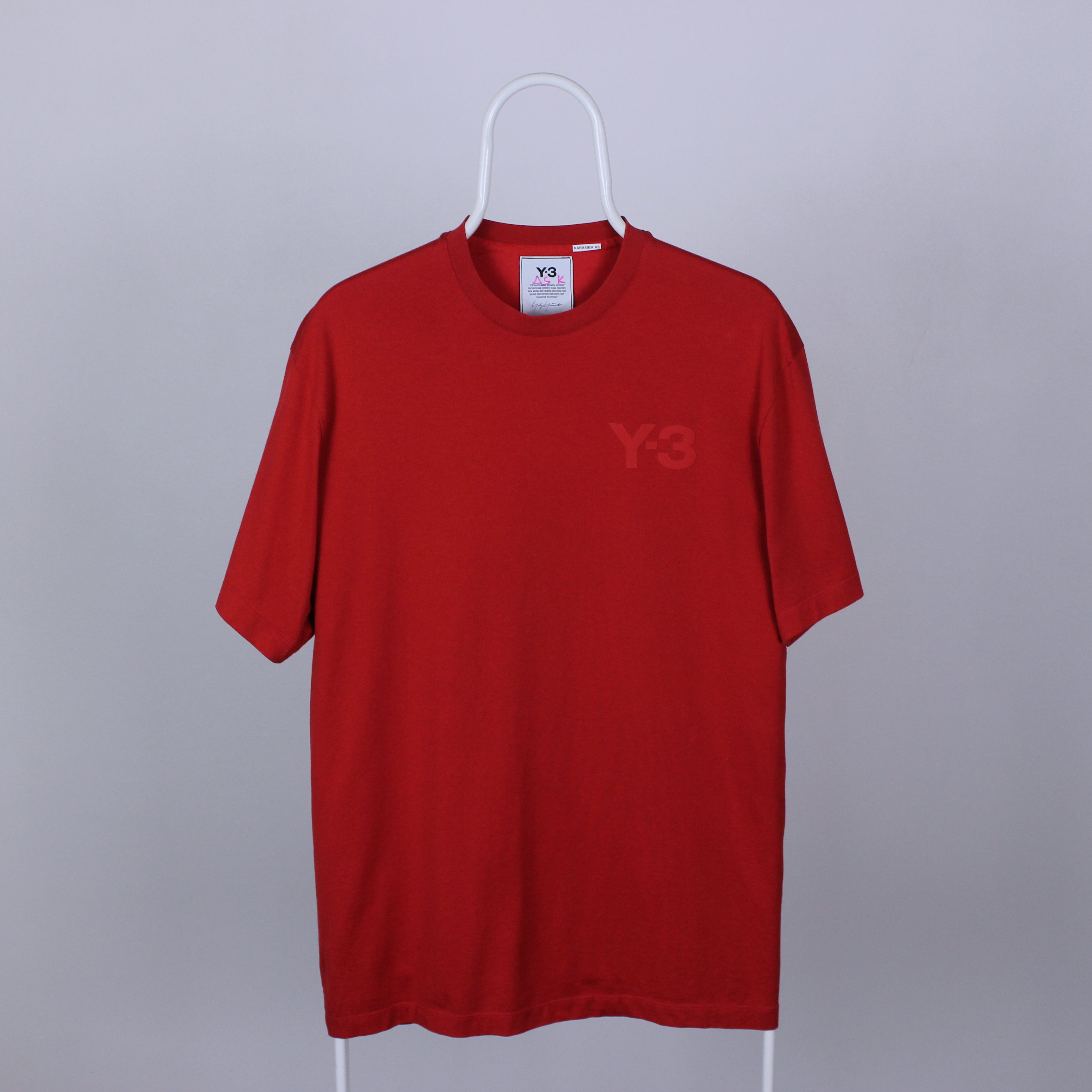 Adidas Yohji Yamamoto & adidas t shirt y3 men red cotton S Size US S / EU 44-46 / 1 - 5 Thumbnail
