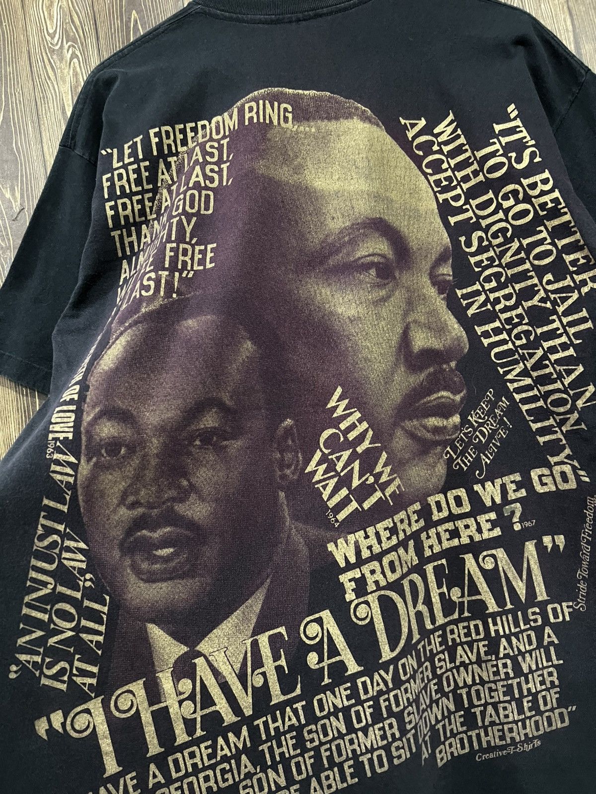 Vintage Vintage 90s Martin Luther King ‘Freedom’ Tshirt Size US L / EU 52-54 / 3 - 8 Thumbnail