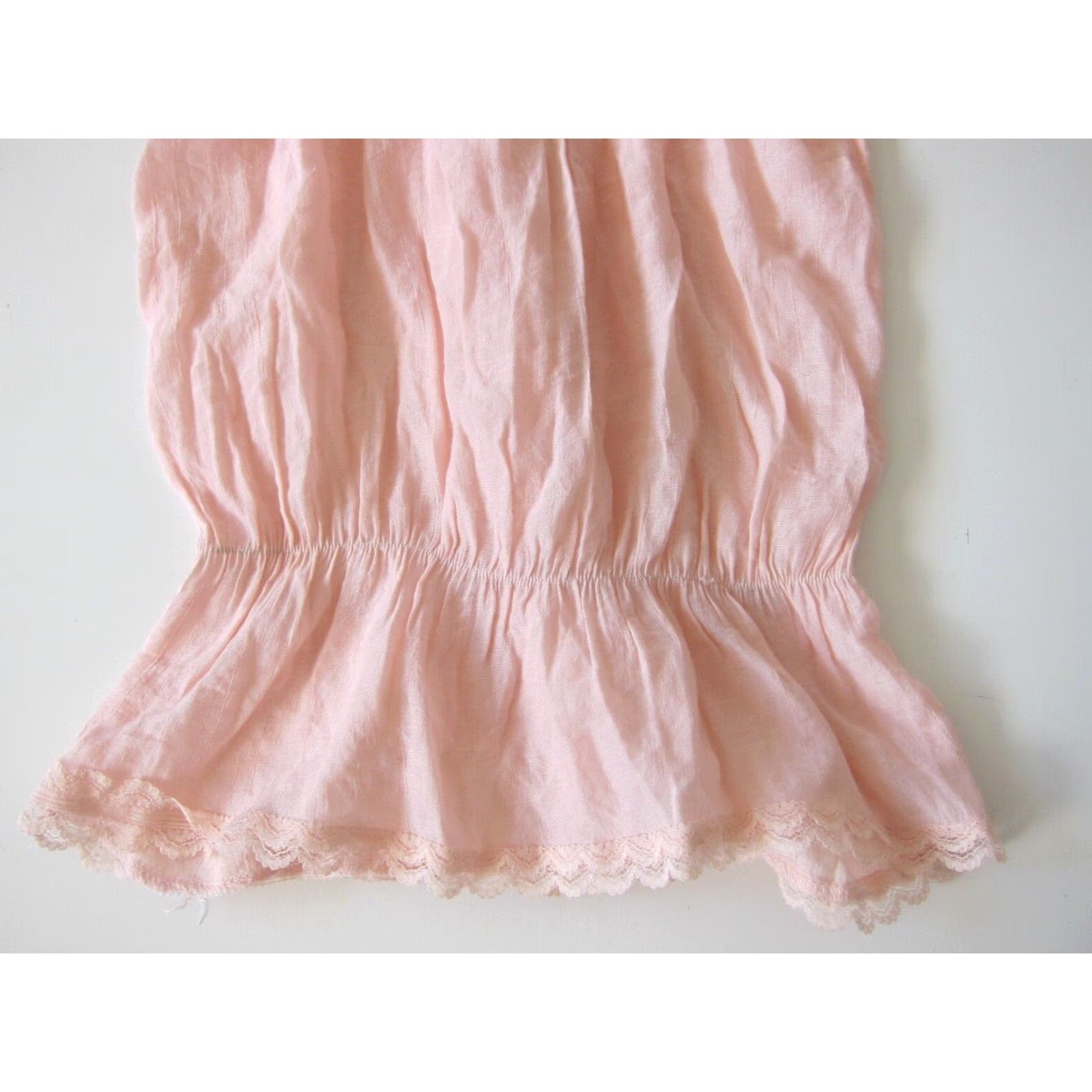 Vintage Poetry Tank Women M Light Pink Lace Spaghetti Strap Rayon Blouse Top Womens Size M / US 6-8 / IT 42-44 - 5 Thumbnail