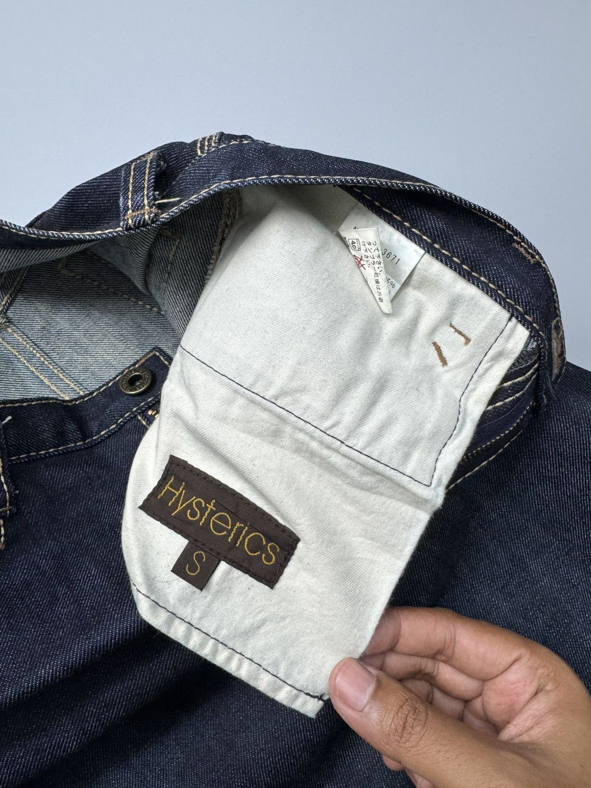 Hysteric Glamour 1 Pair Vintage Hysteric Glamour Indigo Denim/Leather Size S / US 4 / IT 40 - 12 Thumbnail