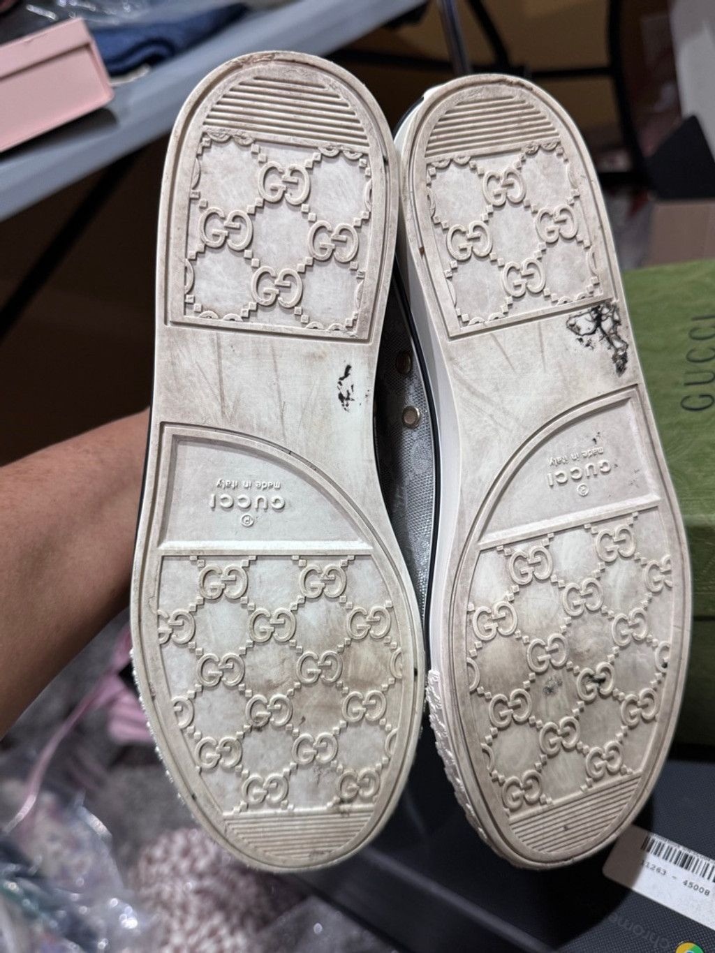 Gucci Gucci GG Tennis 1977 High-Top Sneakers -in Box with COA Size US 7 / IT 37 - 12 Thumbnail