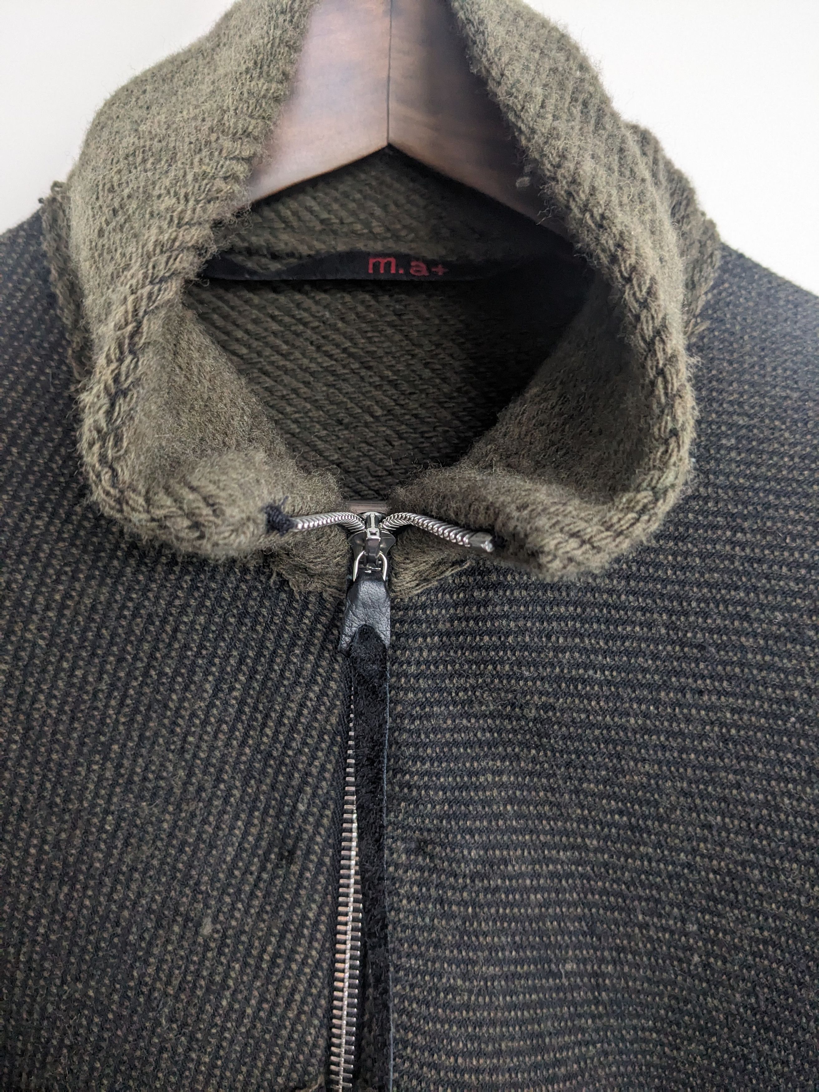 Ma+ Zipped Tall Collar Shirt