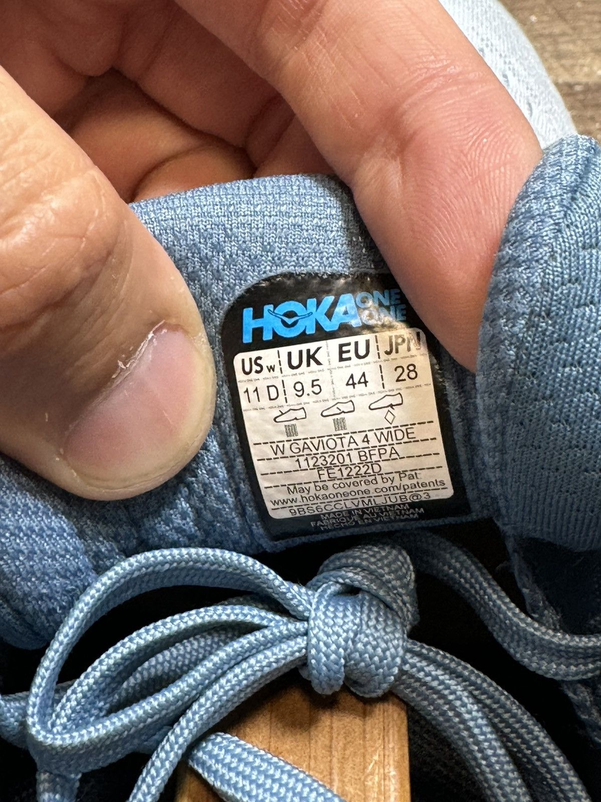 Hoka Hoka One One Gaviota 4 Blue Fog Womens Size 11 D Mens 9.5 Size US 11 / IT 41 - 8 Thumbnail