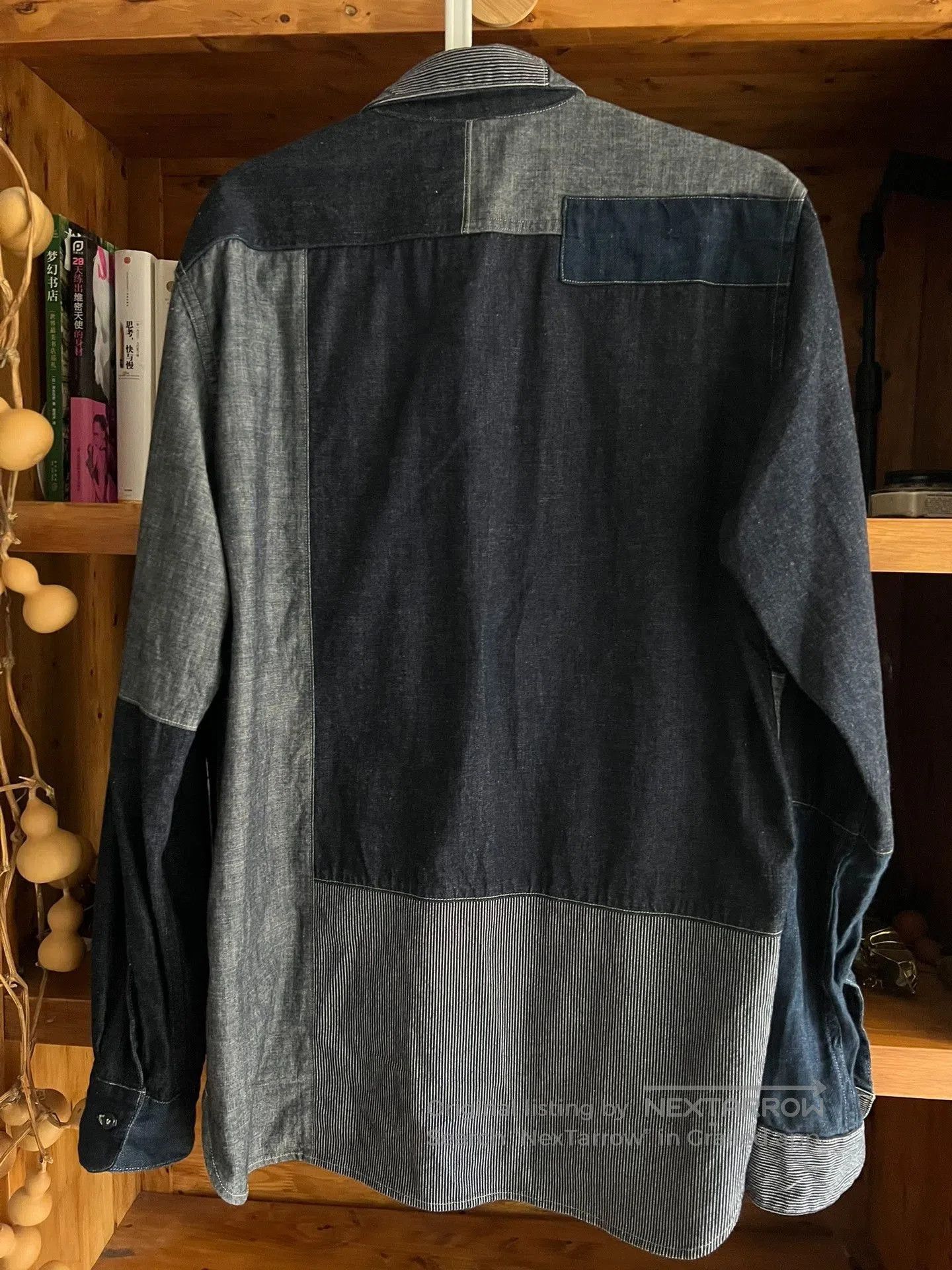 Nigel Cabourn Nigel Cabourn Indigo Patchwork Workwear Shirt. Size US M / EU 48-50 / 2 - 5 Thumbnail