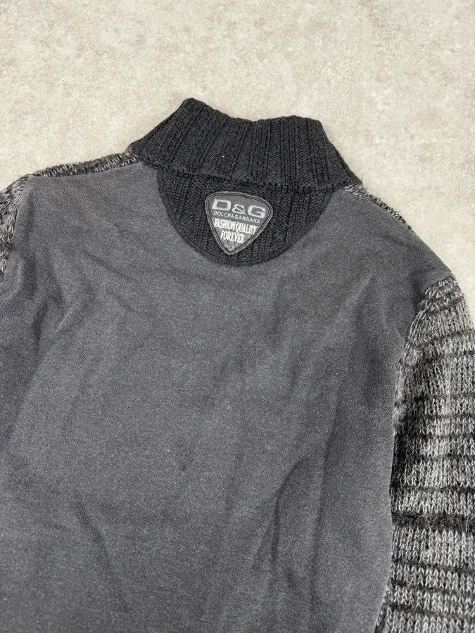 Dolce & Gabbana 2000s Dolce & Gabbana Grey Wool Zip-Up Sweater Size US M / EU 48-50 / 2 - 7 Thumbnail