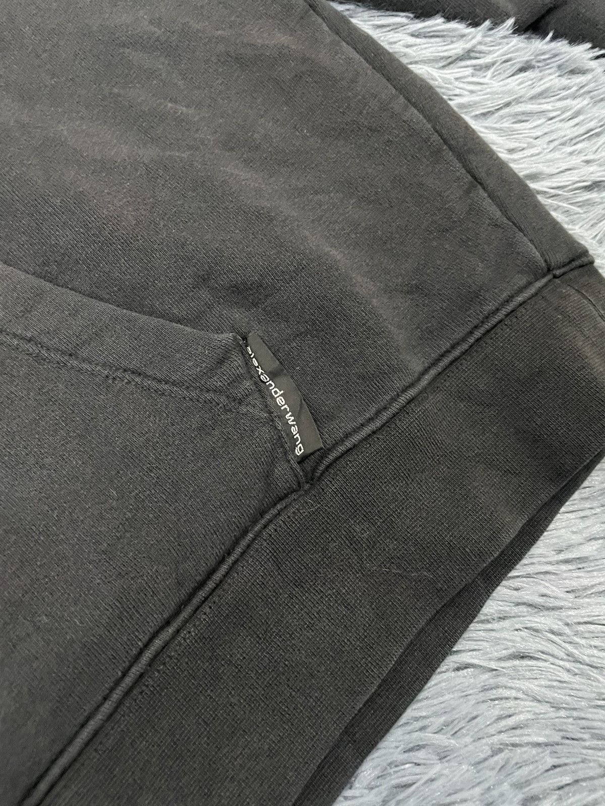 Alexander Wang × Vintage Alexander Wang Dollar Embroidery Faded Hoodie Size US M / EU 48-50 / 2 - 4 Thumbnail