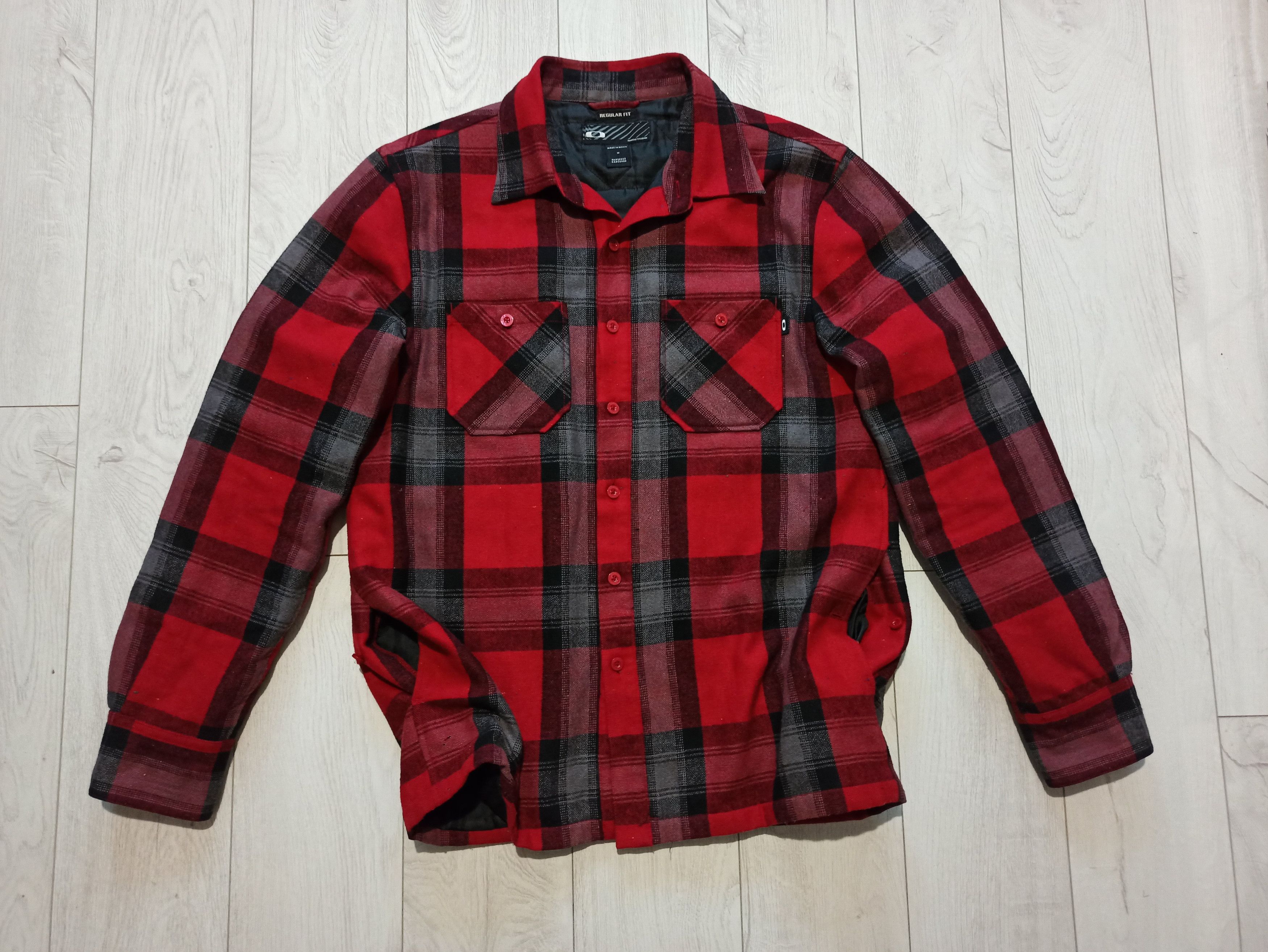 Oakley Oakley Plaid Wool Shirt Jacket Quilted Lining Size US M / EU 48-50 / 2 - 5 Thumbnail