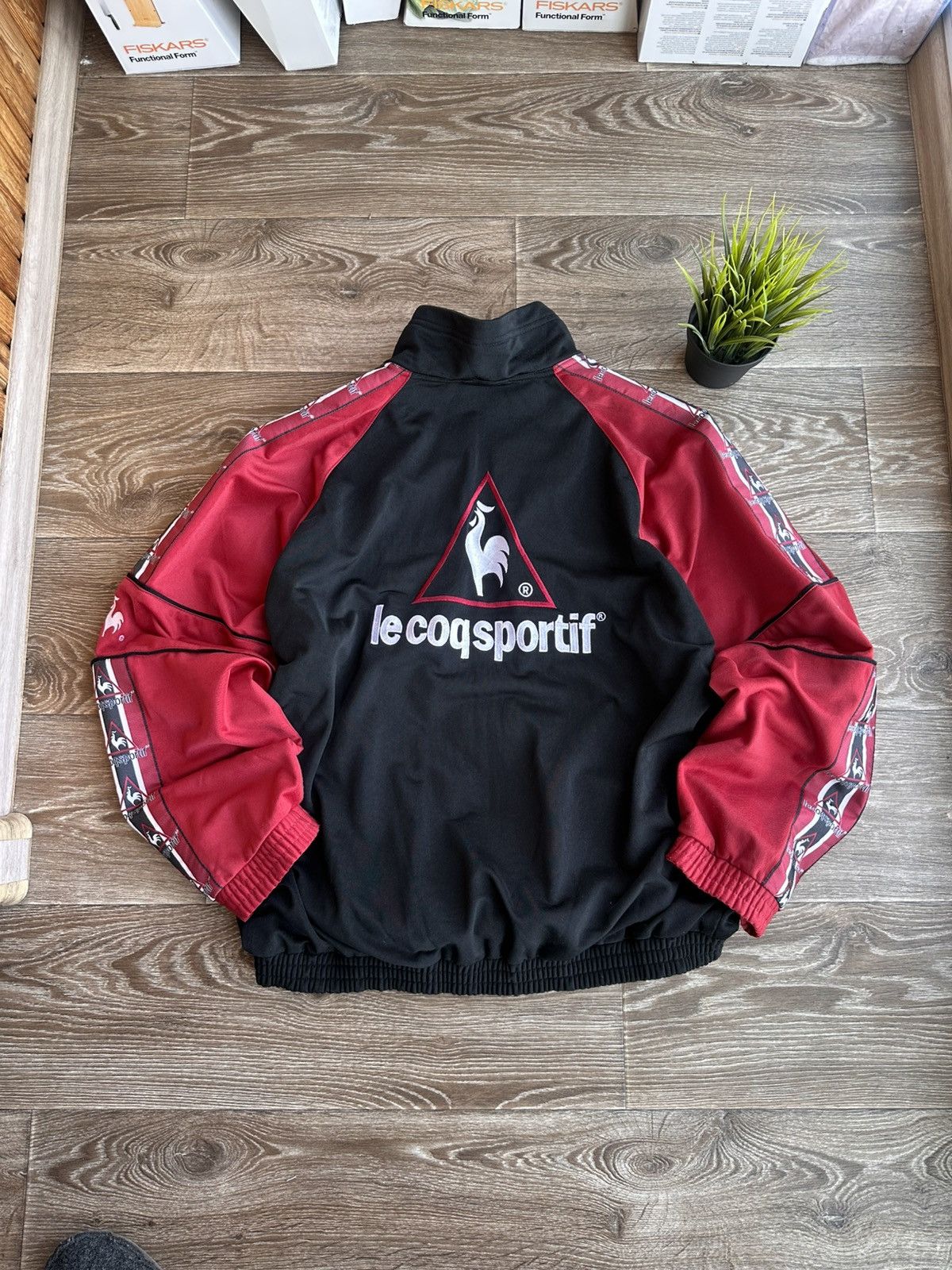 Le Coq Sportif 🔥 Le Coq Sportif Vintage 90s Windbreaker Jacket Big Logo Size US XL / EU 56 / 4 - 1 Thumbnail