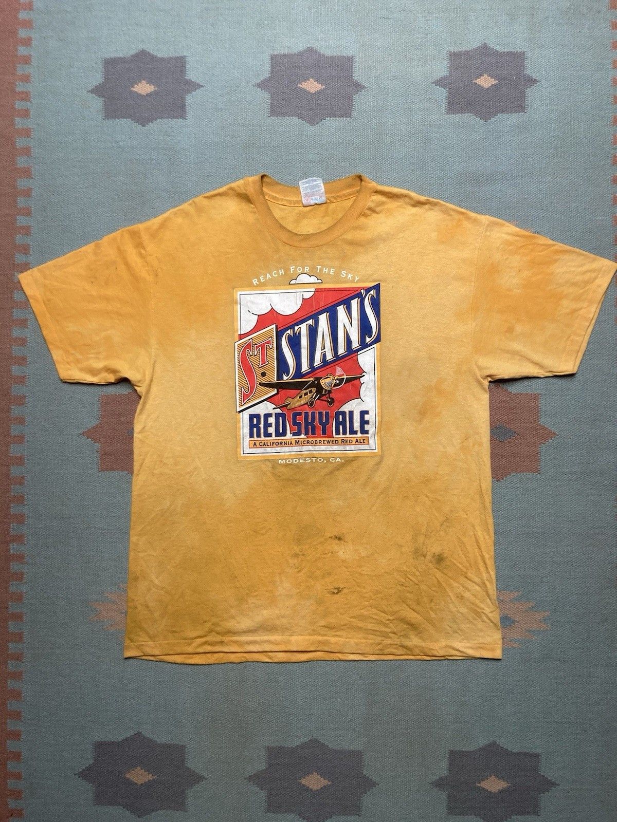 Vintage Vintage 90s t shirt St Stans red sky ale beer California XL Size US XL / EU 56 / 4 - 1 Thumbnail