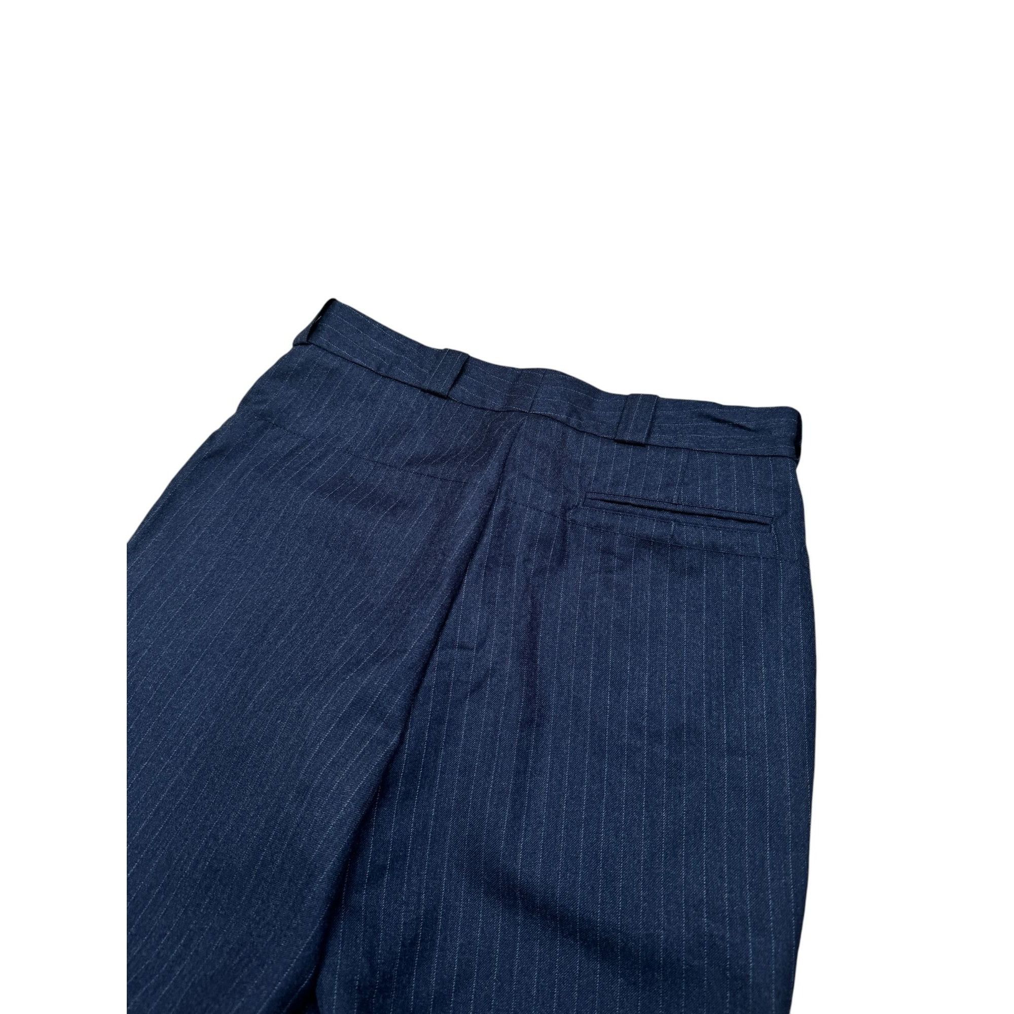 Maison Margiela FW 1999 Navy Striped Wool Pants Size 30" / US 8 / IT 44 - 5 Thumbnail