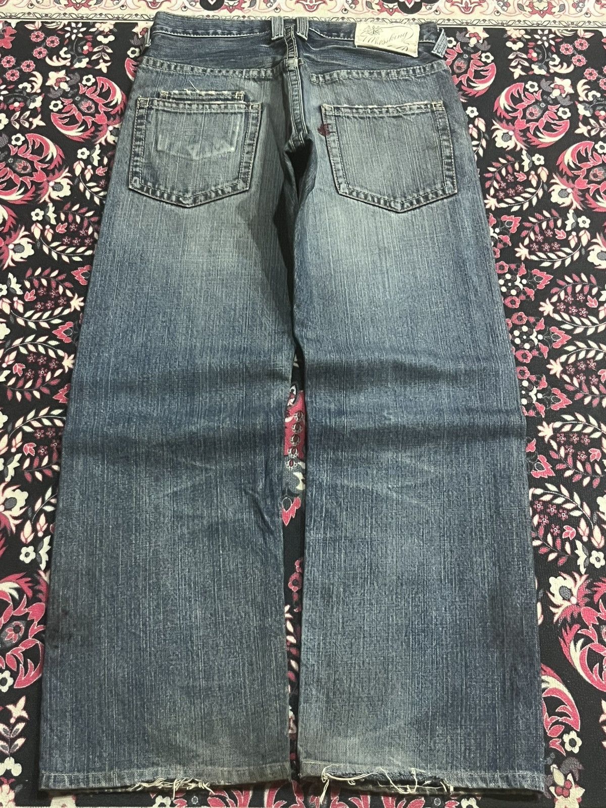 Japanese Brand Vintage Japanese Brand Bobson Cheesking Blue Faded Jeans Size US 29 - 2 Thumbnail
