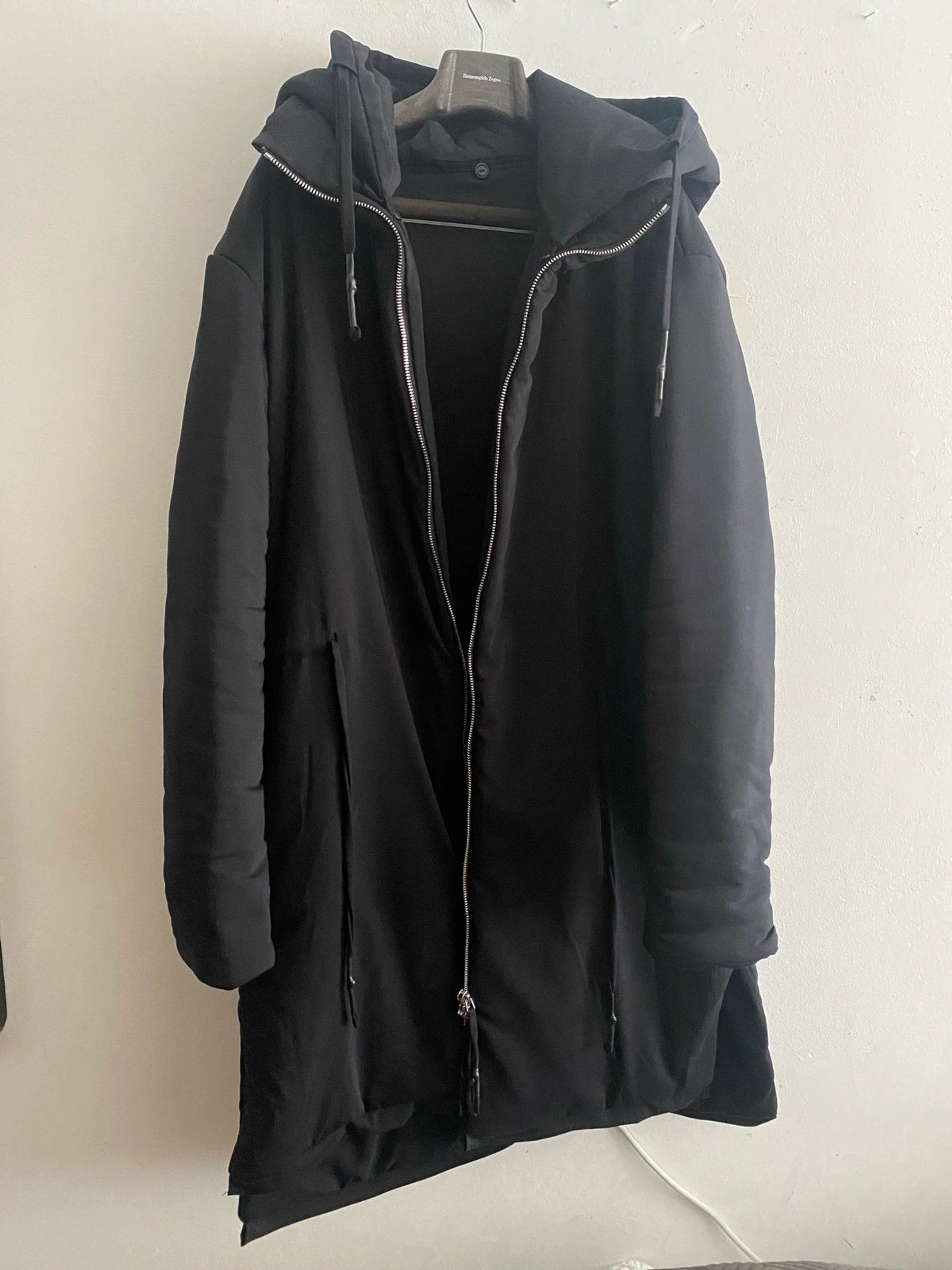 Designer Davids Road winter jacket no parka biker leather hoodie coat Size US L / EU 52-54 / 3 - 2 Thumbnail