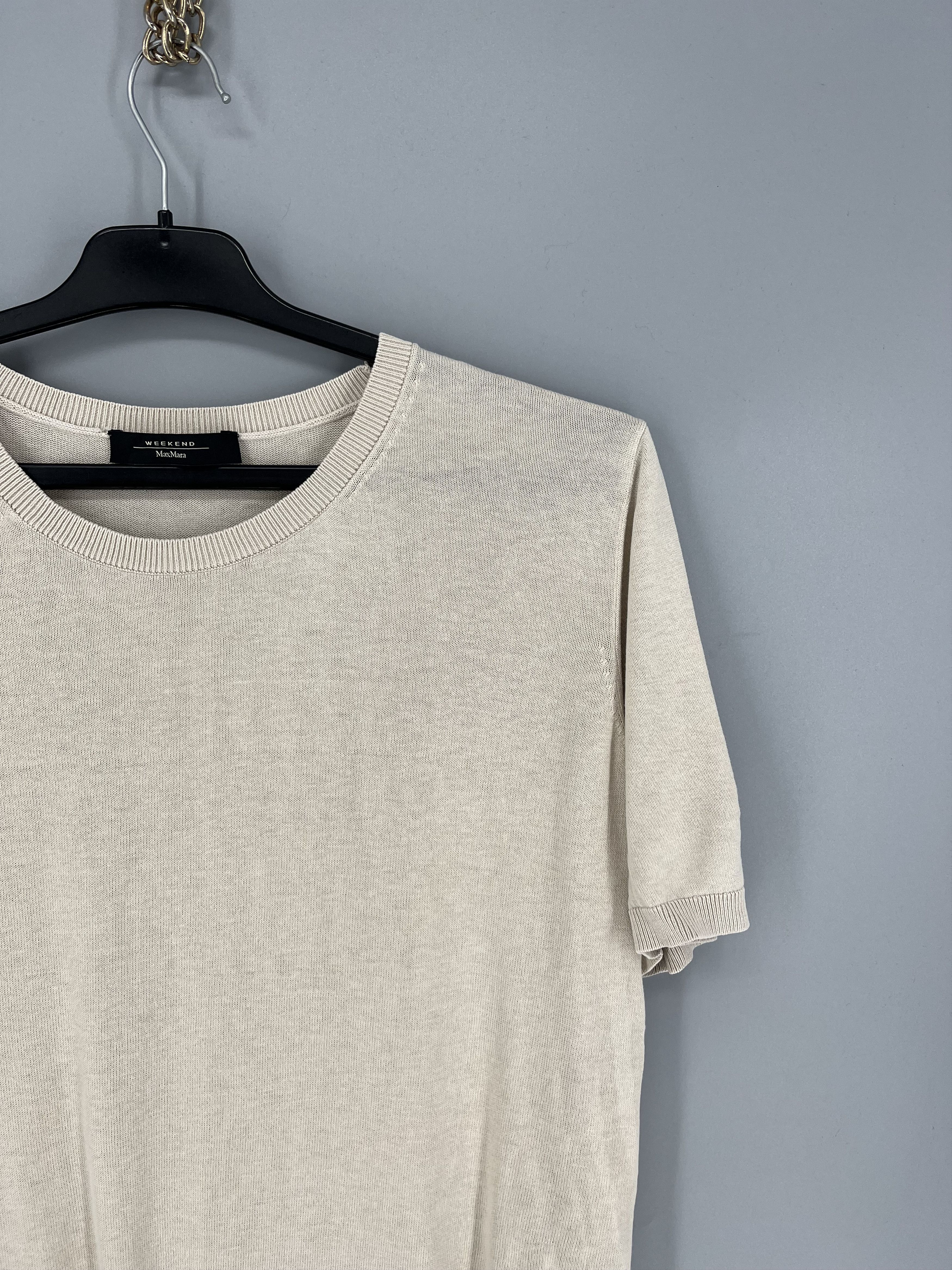 Max Mara S Max Mara Women Wool Sweater Short Sleeve Size L Size L / US 10 / IT 46 - 5 Thumbnail