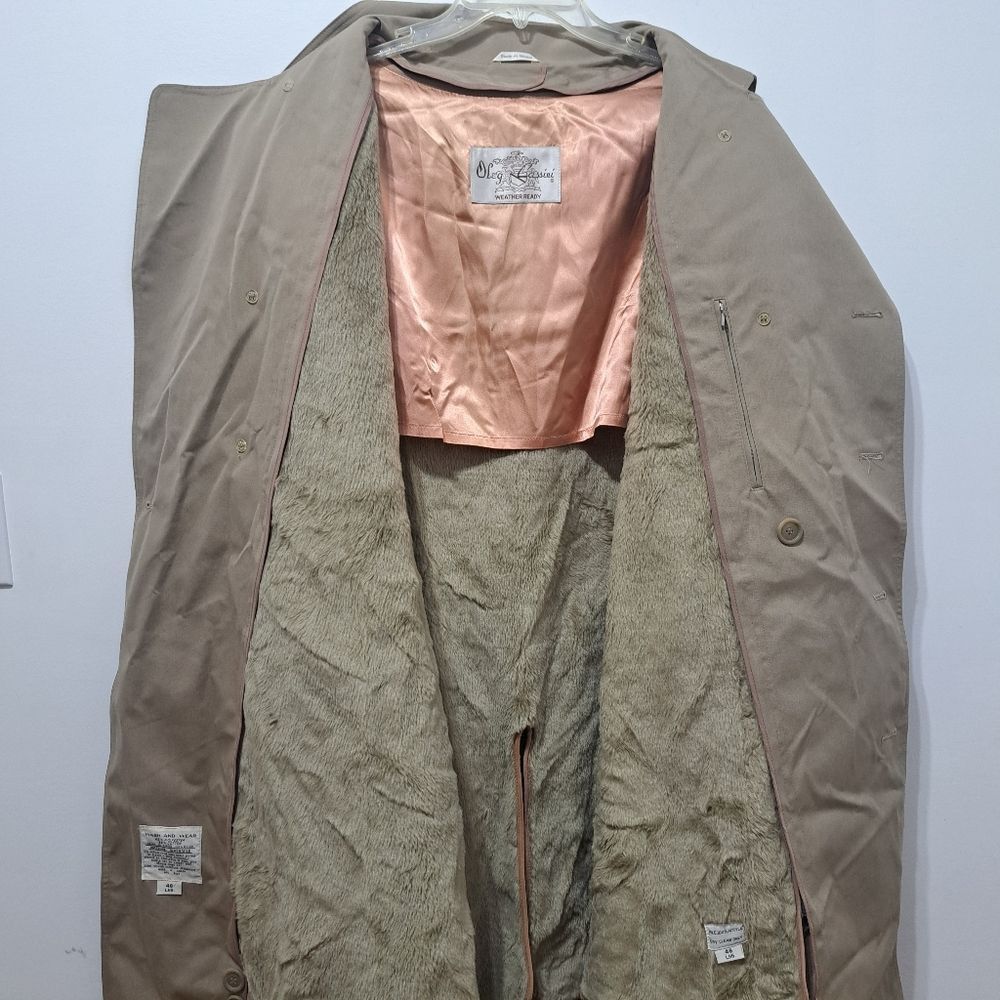Oleg Cassini Vintage Oleg Cassini Men's Trench Coat Removable Lining Size Size US XL / EU 56 / 4 - 5 Thumbnail