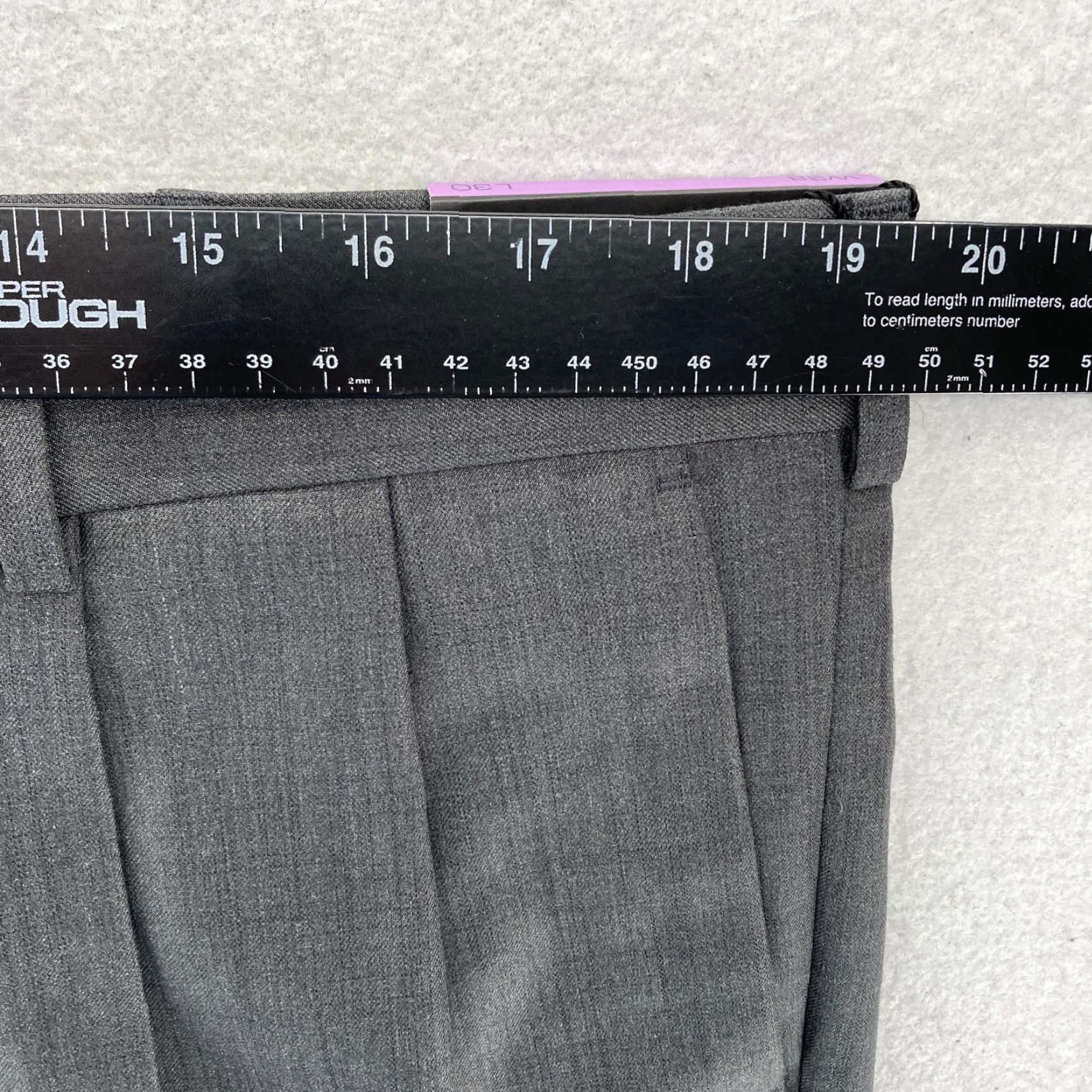 Vintage AXIST No Iron Dress Pants Mens 38x30 Gray Pleated Straight Leg Cuffed Mid Rise Pants Size US 38 / EU 54 - 6 Thumbnail