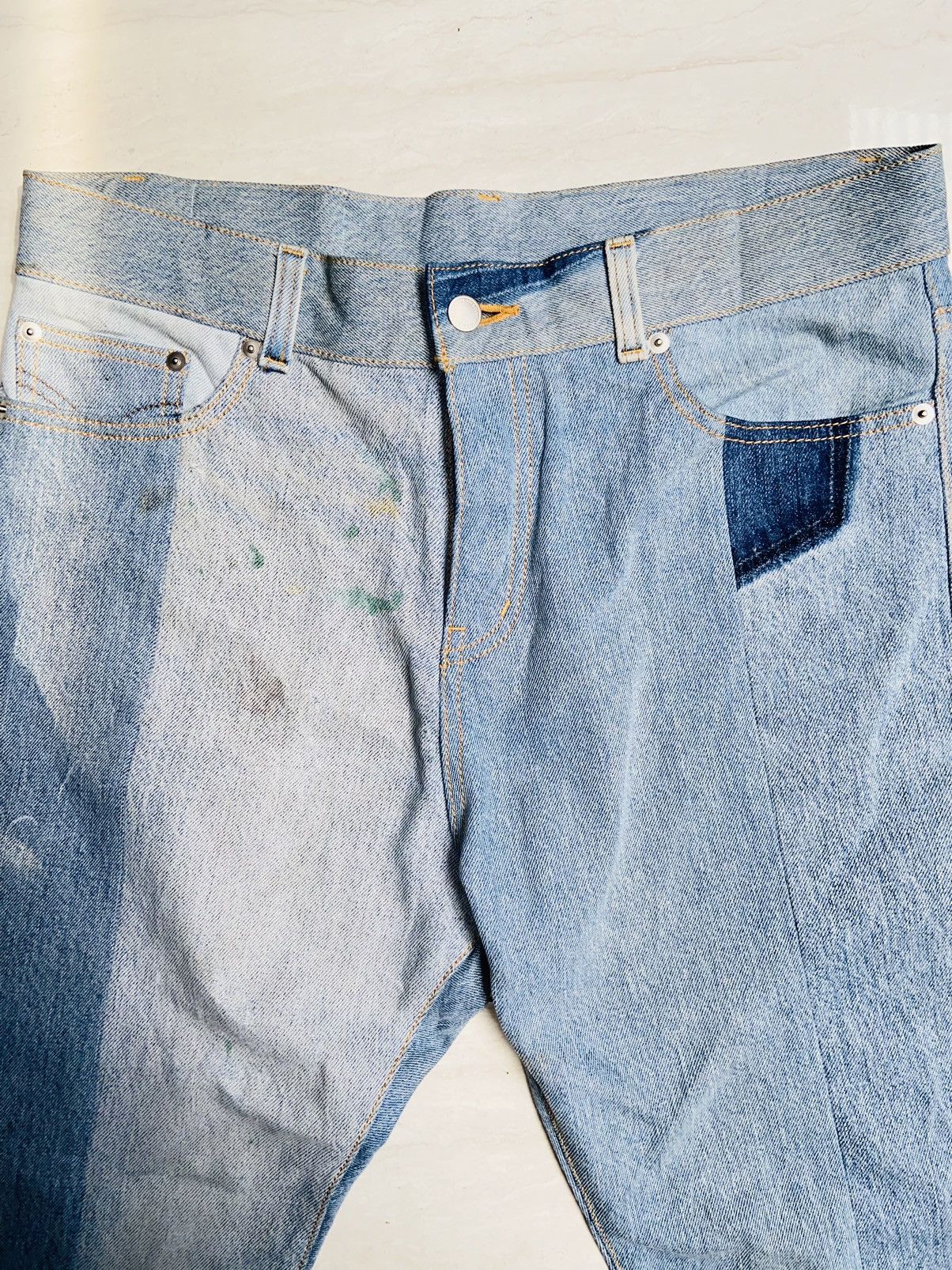Issey Miyake NOVE Panel Denim Jeans Size US 35 - 17 Thumbnail
