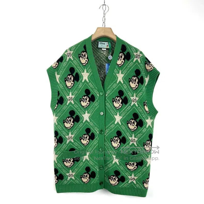 Gucci Gucci Co-branded Mickey Mouse Pattern Round-Neck Sleeveles Size XS / US 0-2 / IT 36-38 - 1 Thumbnail