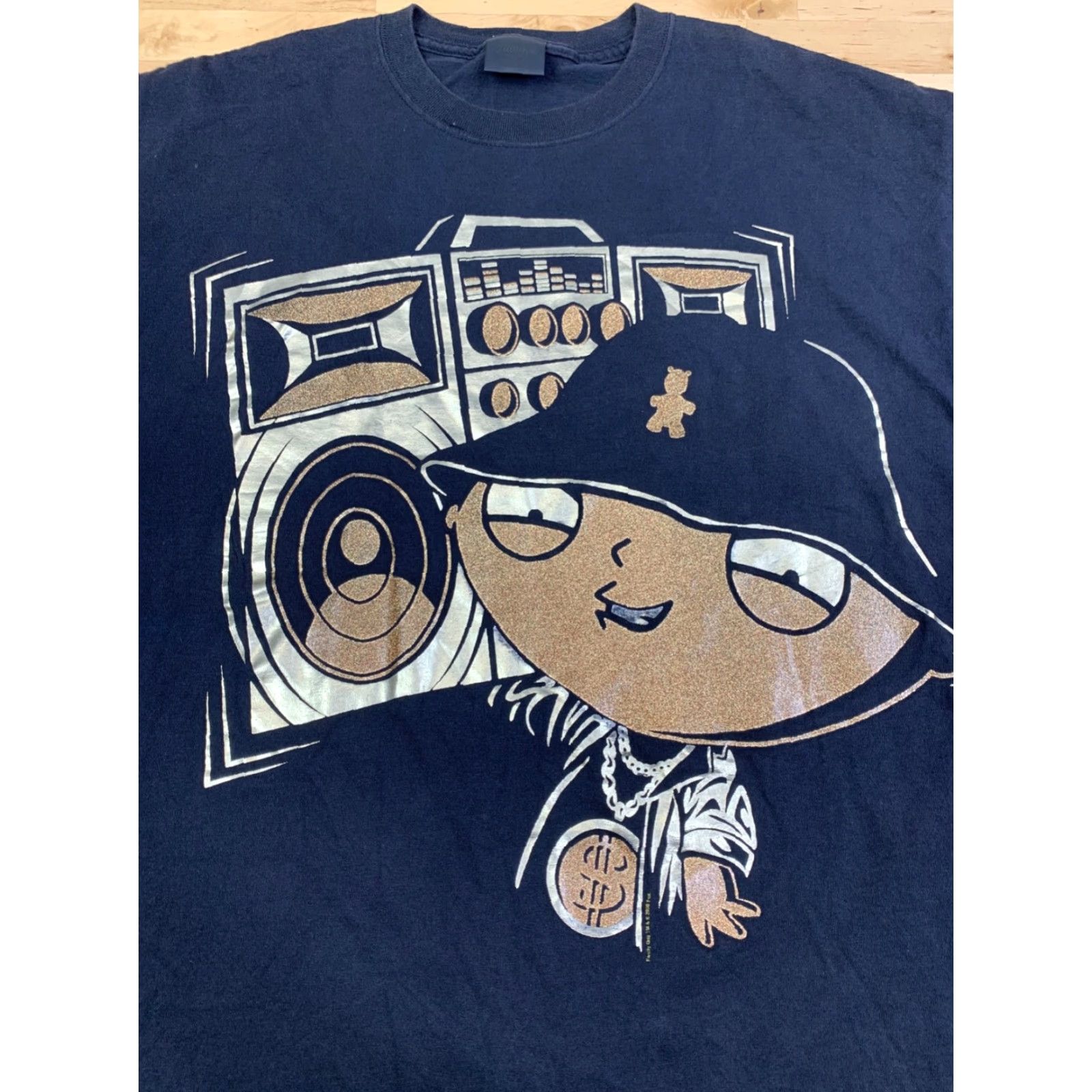 Changes VINTAGE Changes Stewie Family Guy Shirt Mens L Black Hip Hop Y2K Boom Box 11322 Size US L / EU 52-54 / 3 - 7 Thumbnail
