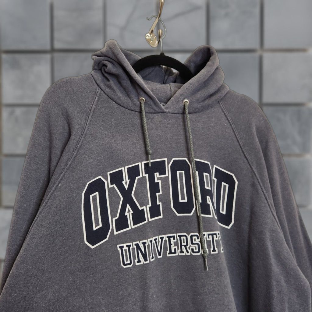 Vintage VINTAGE Screen Stars Sweatshirt Raglan Hoodie Oxford University XXL 2XL Gray Unisex Adults Pullover Sweatshirt Size US XXL / EU 58 / 5 - 1 Thumbnail