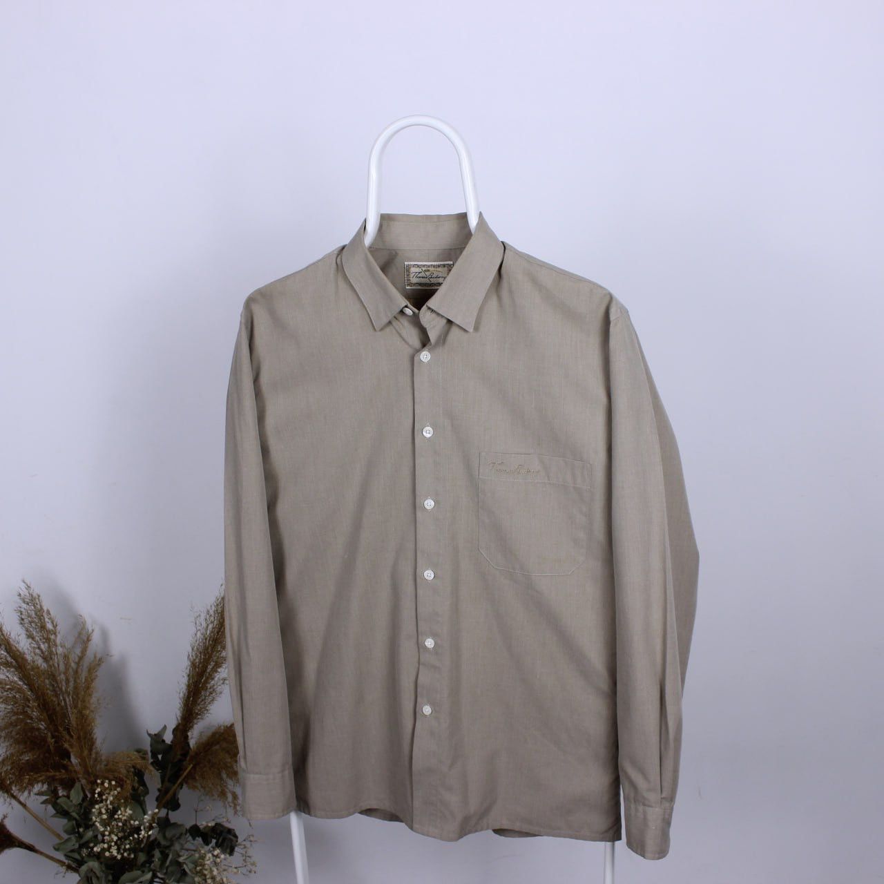 Burberry Vintage Thomas Burberry Long Sleeve Shirt Size US M / EU 48-50 / 2 - 2 Thumbnail