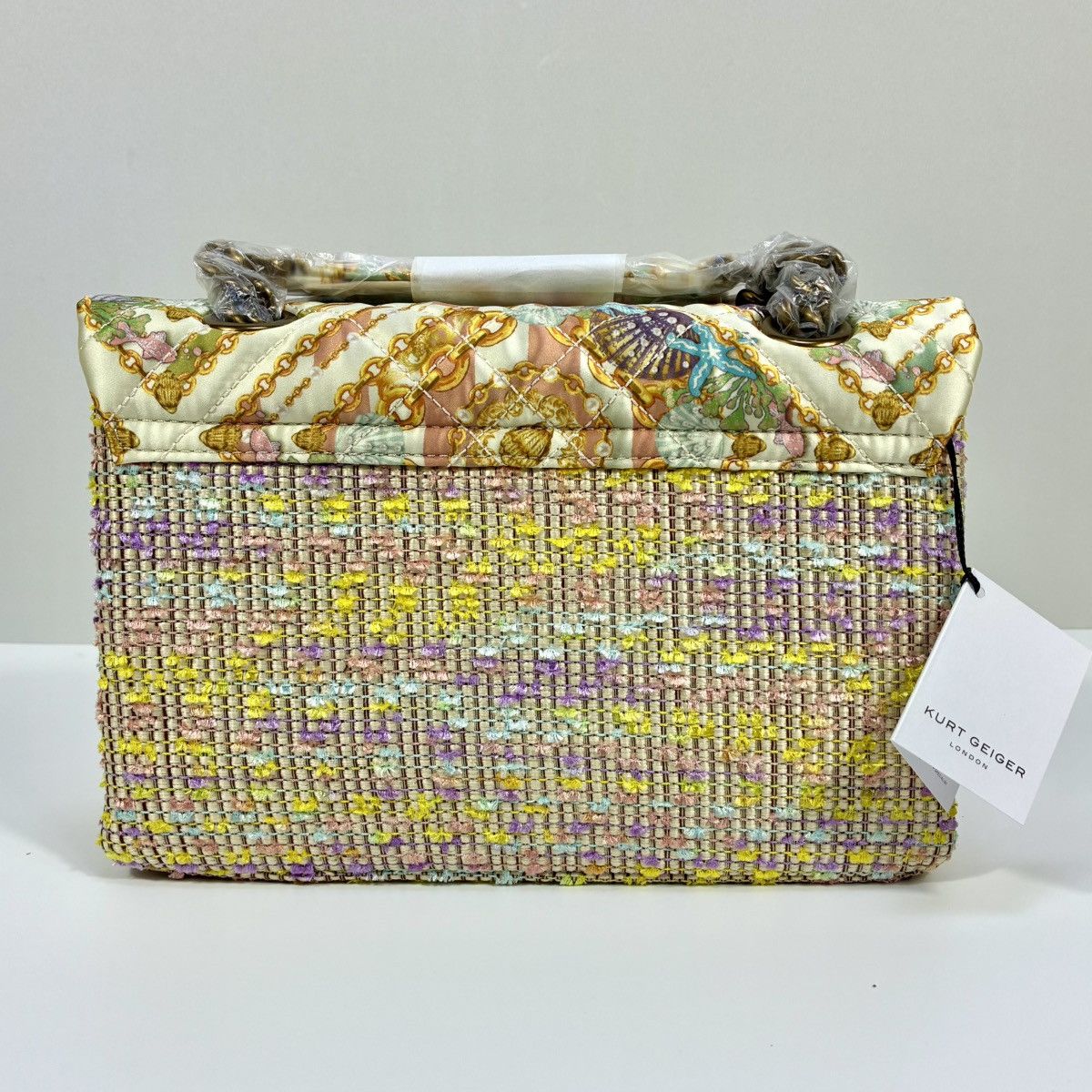 Kurt Geiger Kurt Geiger London Brixton Mixed Media Tweed Shoulder Bag Size ONE SIZE - 2 Thumbnail