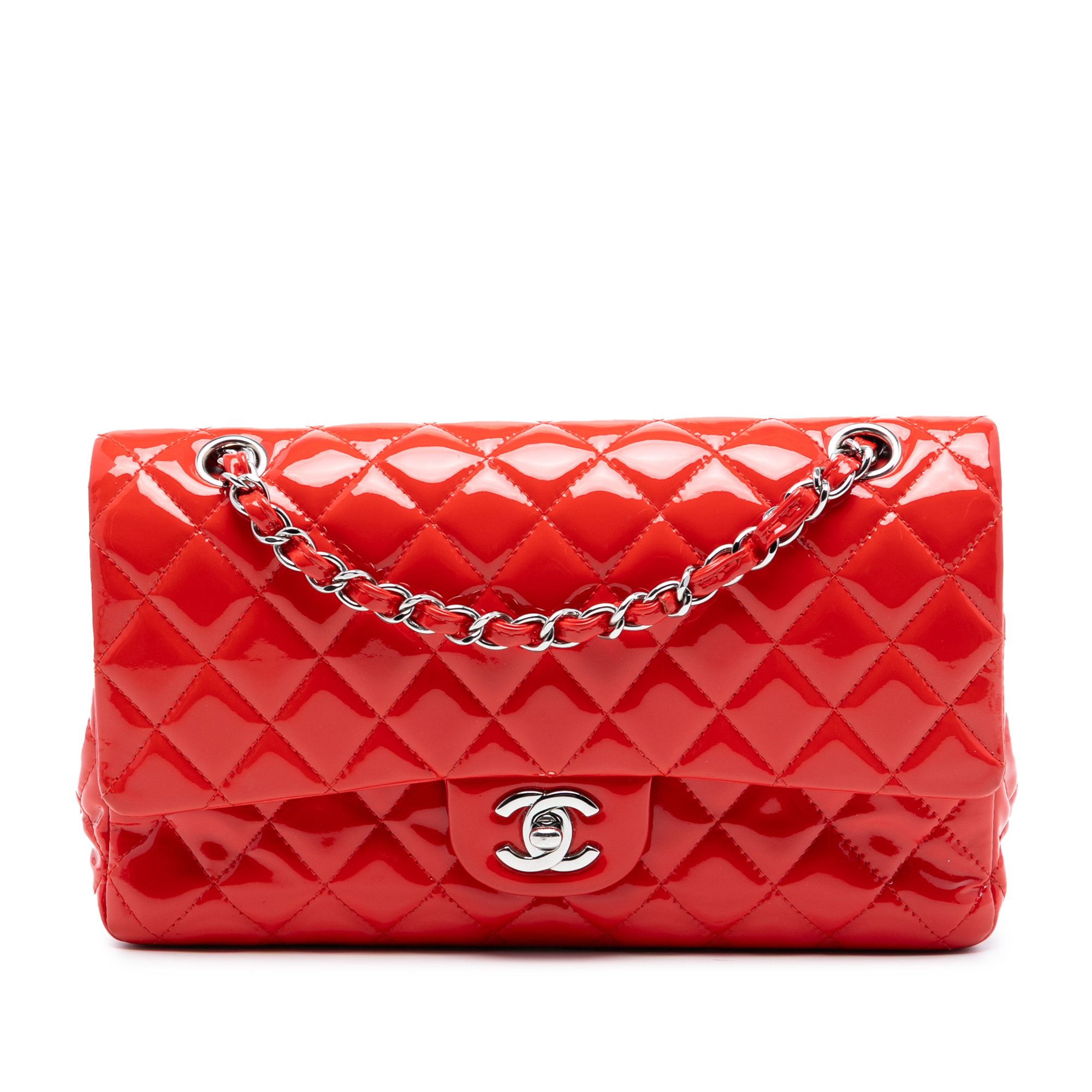 Chanel Medium Classic Patent Double Flap