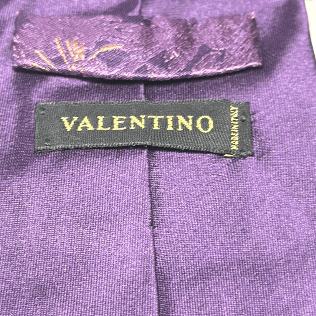 Valentino VALentino Silk Tie Floral Motif Made in Italy Unique Multicolor Green 57 4 NeckTie Men One Size Tie Purple NeckTie Size ONE SIZE - 4 Thumbnail