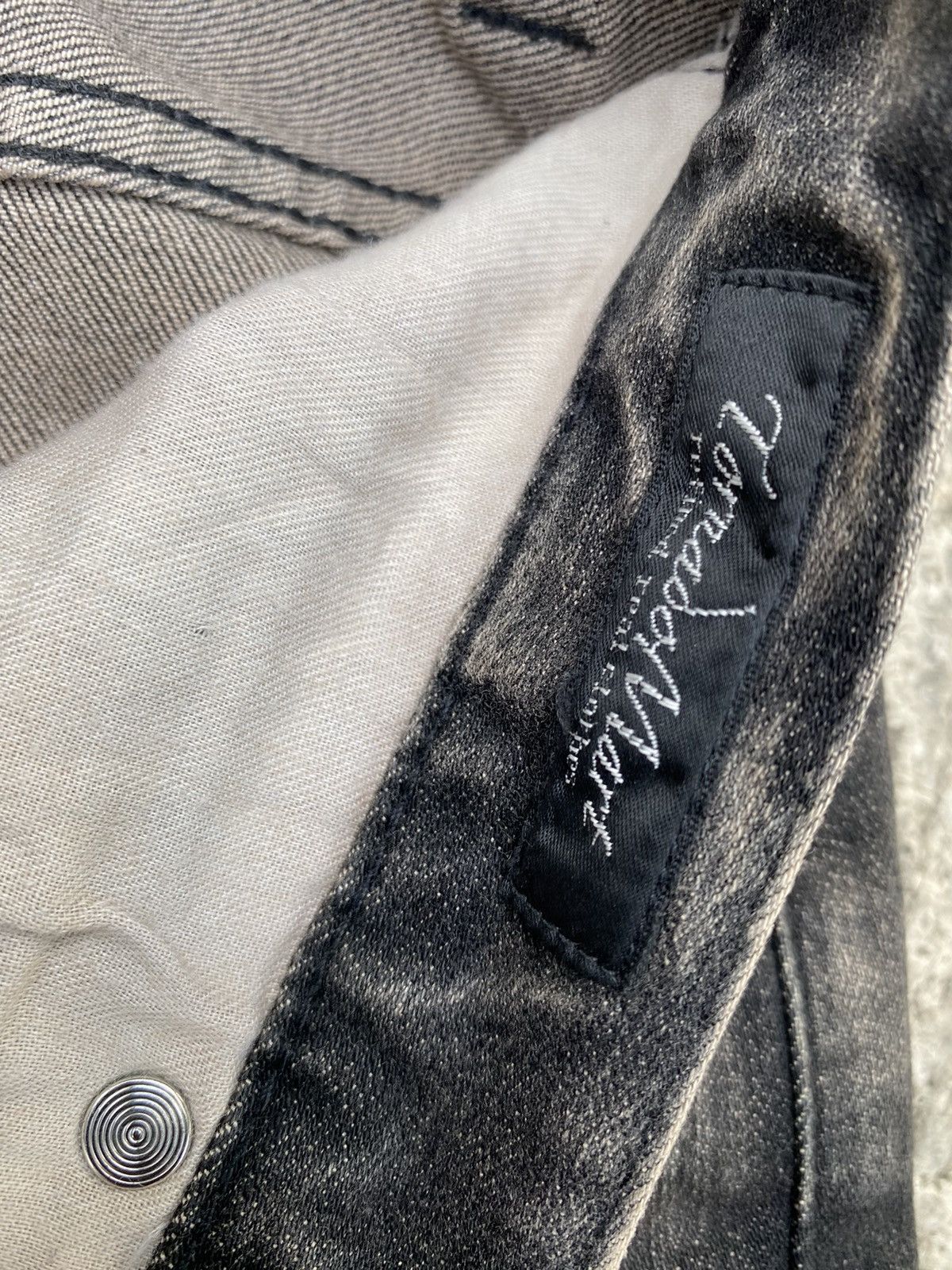 If Six Was Nine × Le Grande Bleu (L.G.B.) × Tornado Mart Tornado mart acid wash black denim pants Size US 32 / EU 48 - 5 Thumbnail