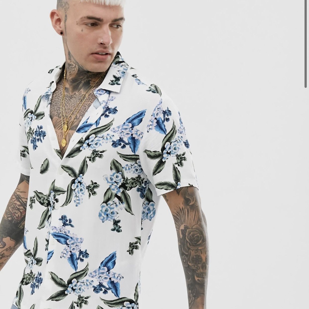 Asos ASOS Floral Shirt Size US XS / EU 42 / 0 - 5 Thumbnail
