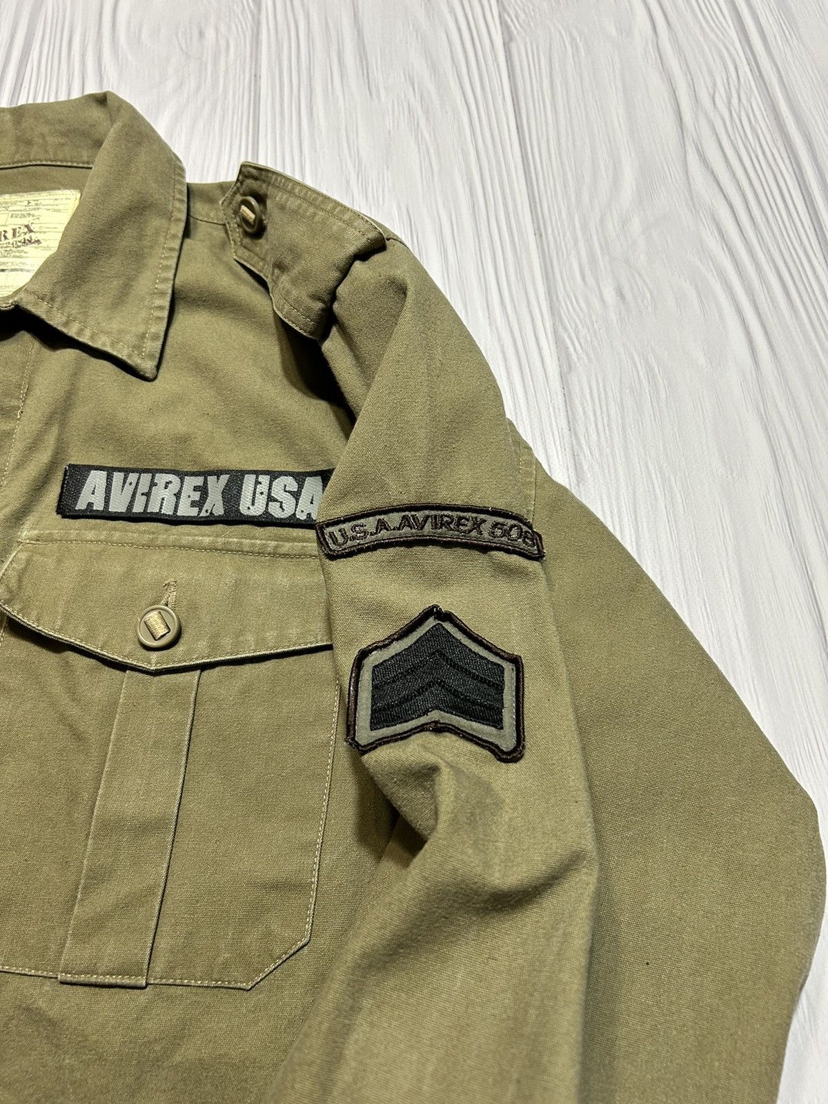 Avirex Vintage Military Avirex USA Army Patch Button Up Jacket Size US M / EU 48-50 / 2 - 13 Thumbnail