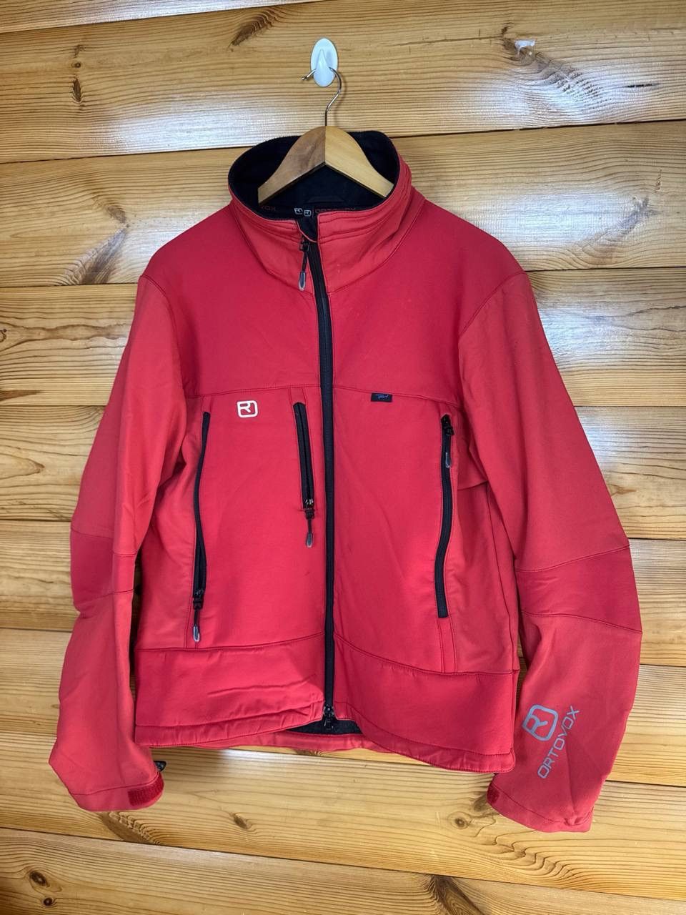 ORTOVOX Ortovox Softshell Jacket Merino Red Full Zip Outdoor Hiking Size US M / EU 48-50 / 2 - 2 Thumbnail