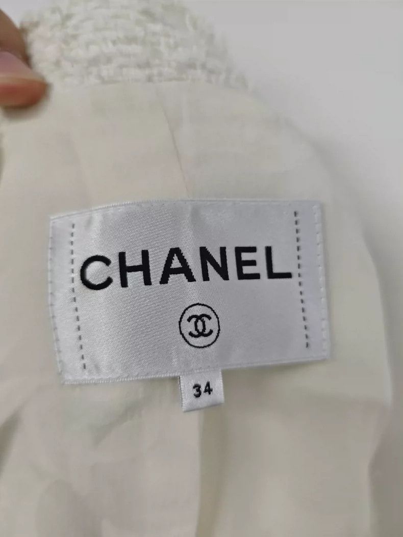 Chanel Chanel 21 Spring and Summer White Woven jacket 2504-Nextarr Size XXS / US 00 / IT 34 - 3 Thumbnail