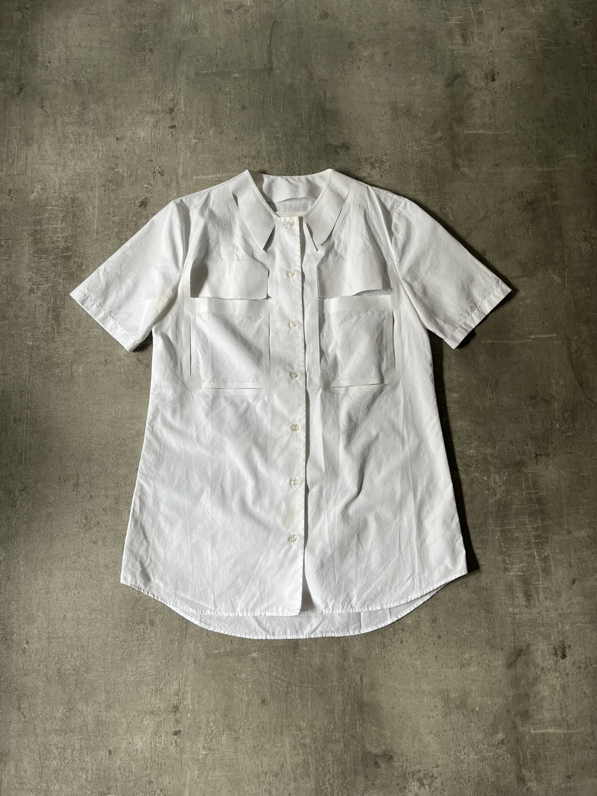 Maison Margiela S/S 19 white shirt artisanal rare