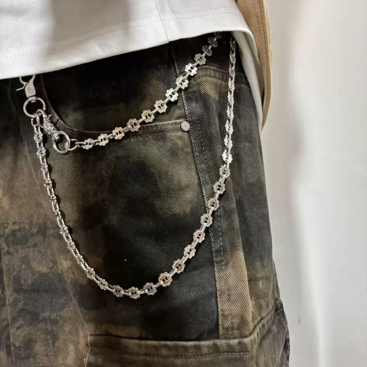 Vintage Retro hip-hop punk style jeans waist chain Size ONE SIZE - 1 Thumbnail