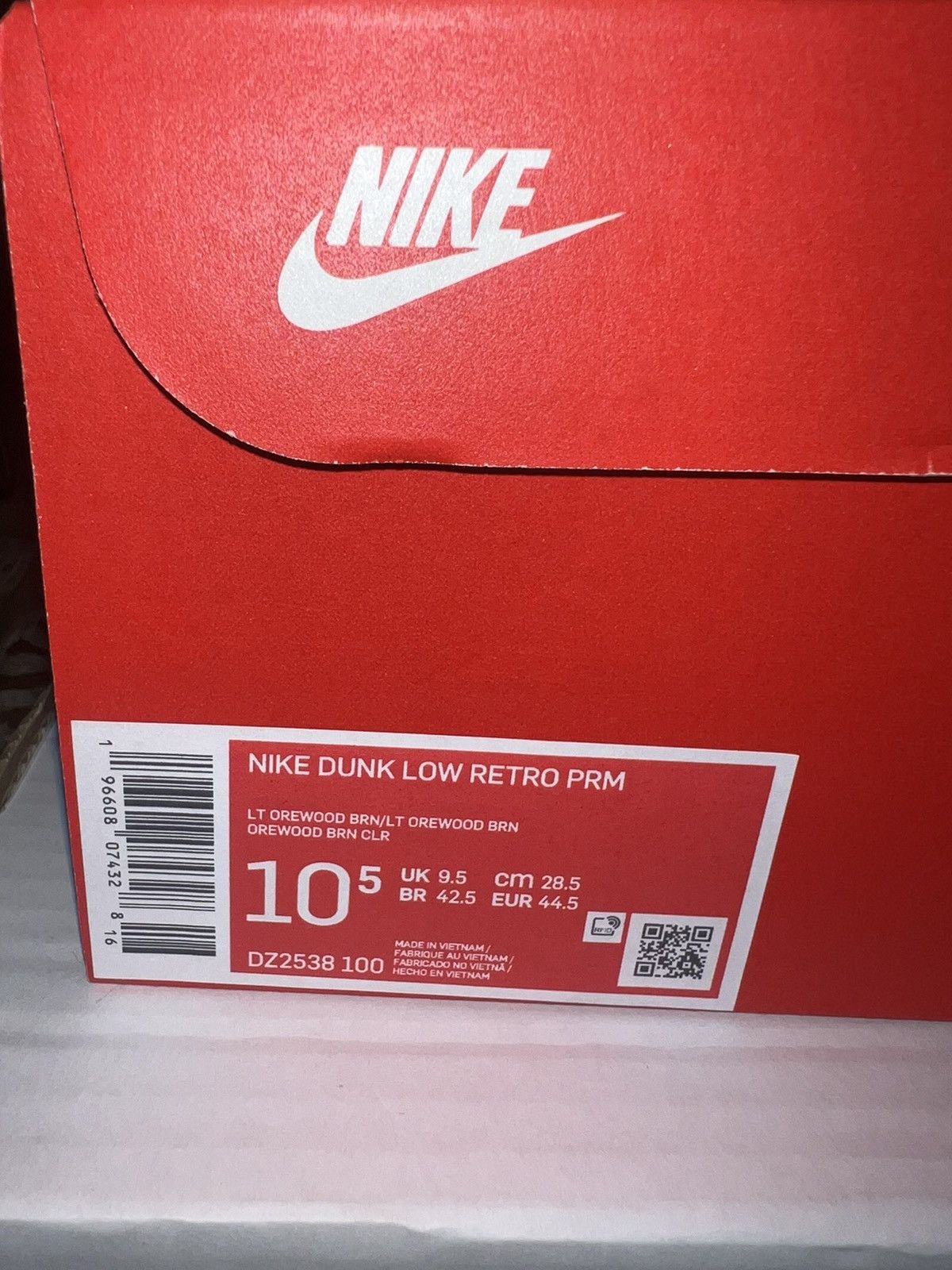 Nike Nike Dunk Low Reto Premium Light Orewood Brown Guava Ice Size US 10.5 / EU 43-44 - 11 Thumbnail