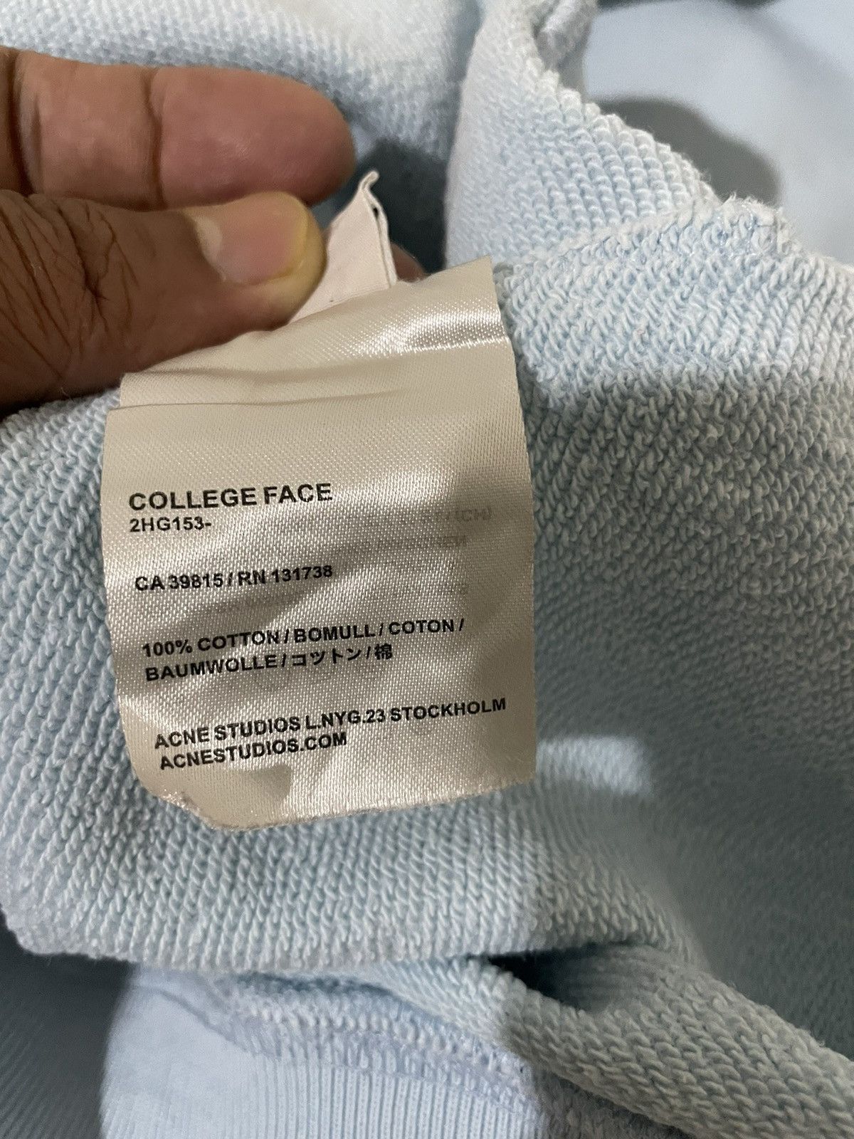 Acne Studios Rare🔥Acne Studios College Face Slubby Distressed Jumper Size US S / EU 44-46 / 1 - 16 Thumbnail