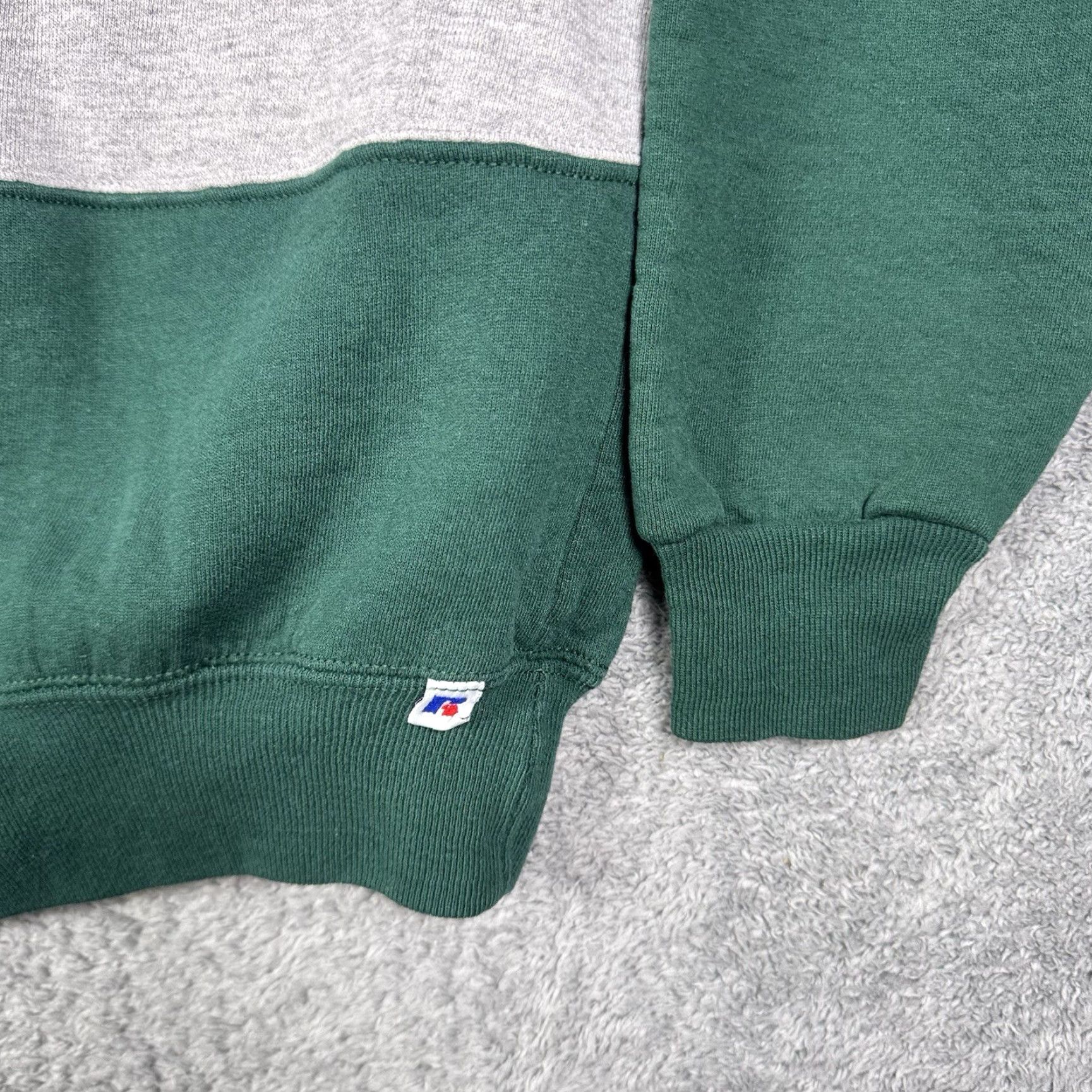 Russell Athletic VINTAGE Russell Athletic Sweatshirt Mens XL USA Made Rugby Stripe Fleece 90s Size US XL / EU 56 / 4 - 2 Thumbnail