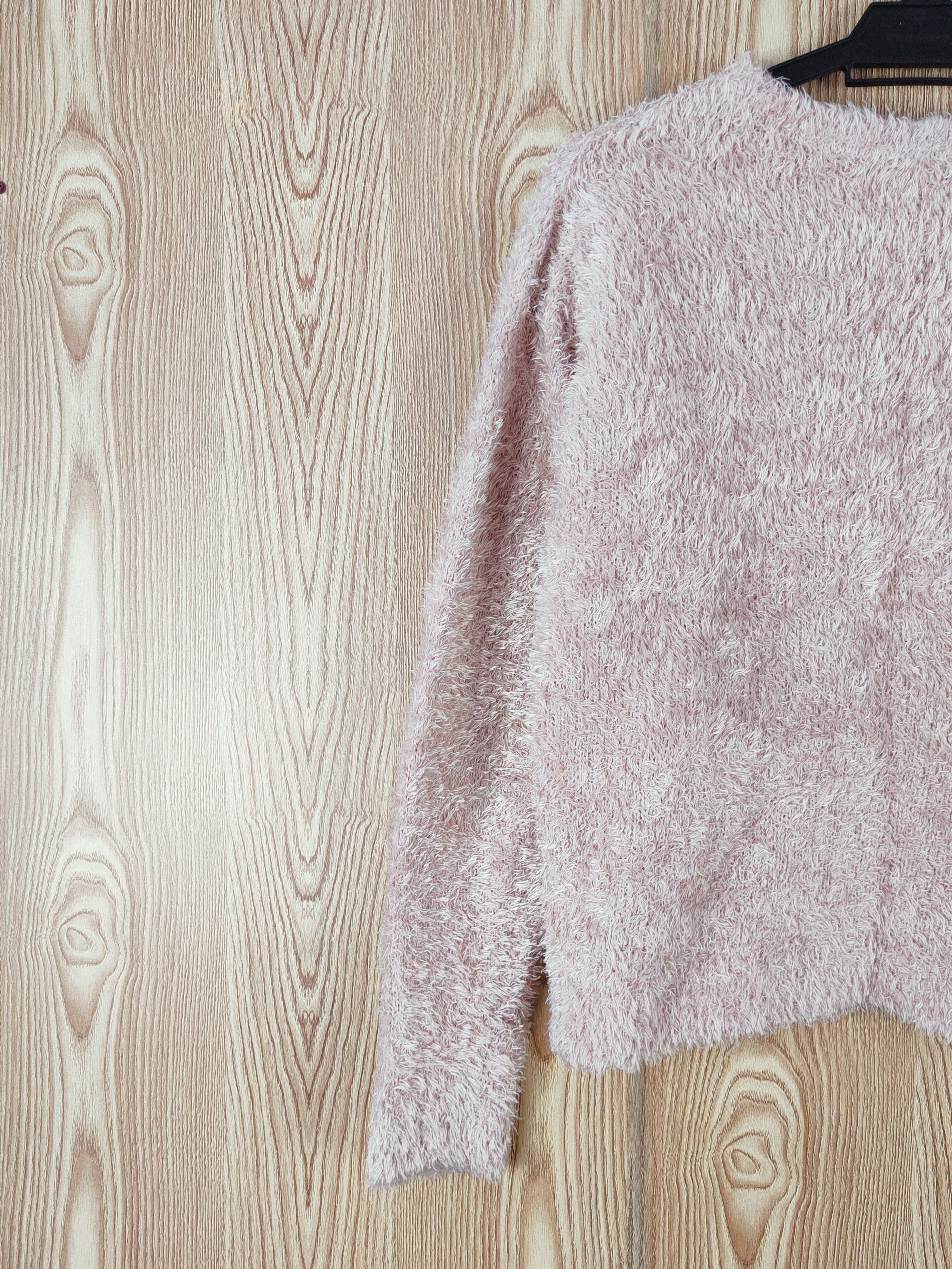 Aran Isles Knitwear × Japanese Brand Chocol Raffine Pink Shag Shaggy Fur Mohair Knitwear #W883 Size M / US 6-8 / IT 42-44 - 8 Thumbnail