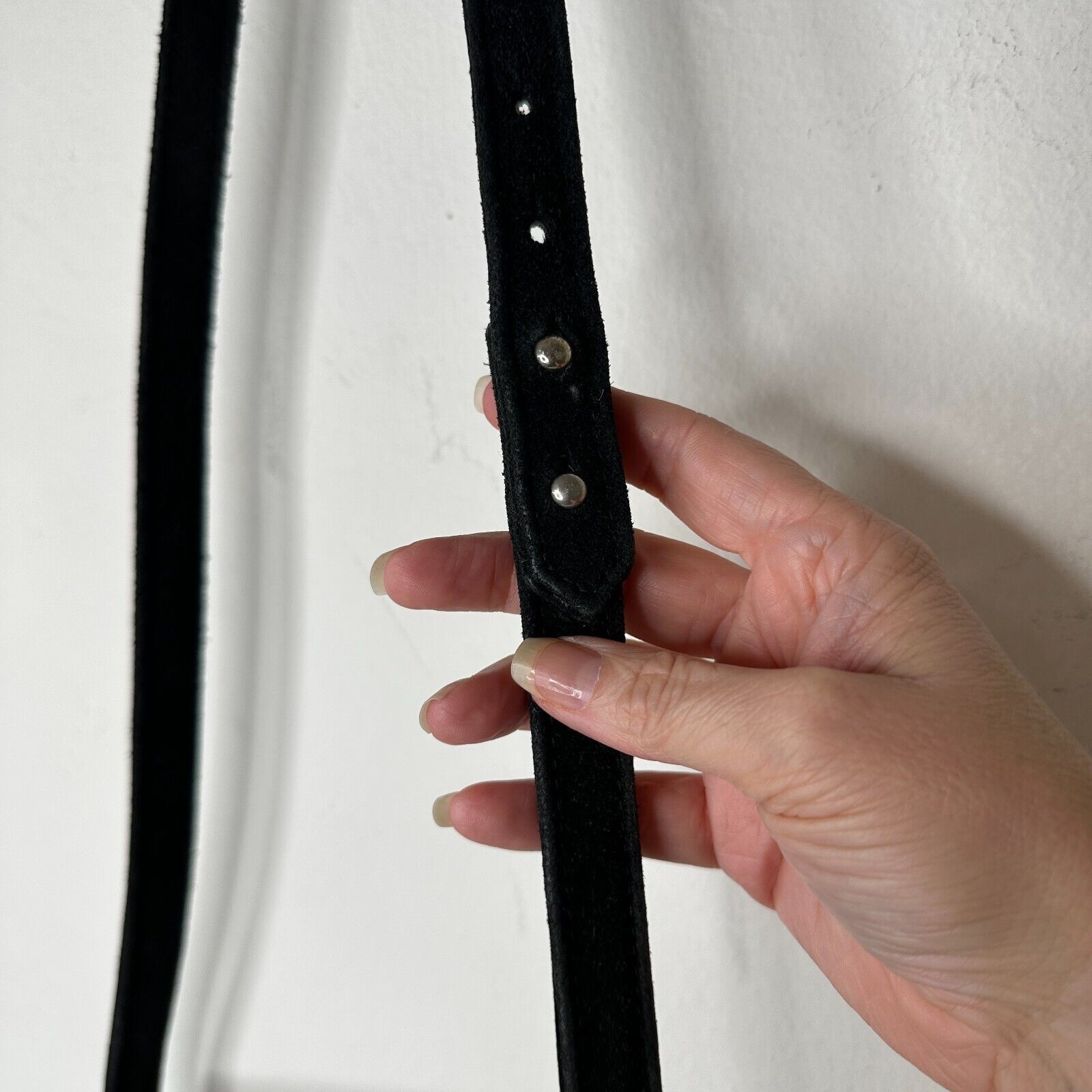 Other Cab Blanche Shell Black Suede RainbowFold Crossbody Purse Size ONE SIZE - 4 Thumbnail