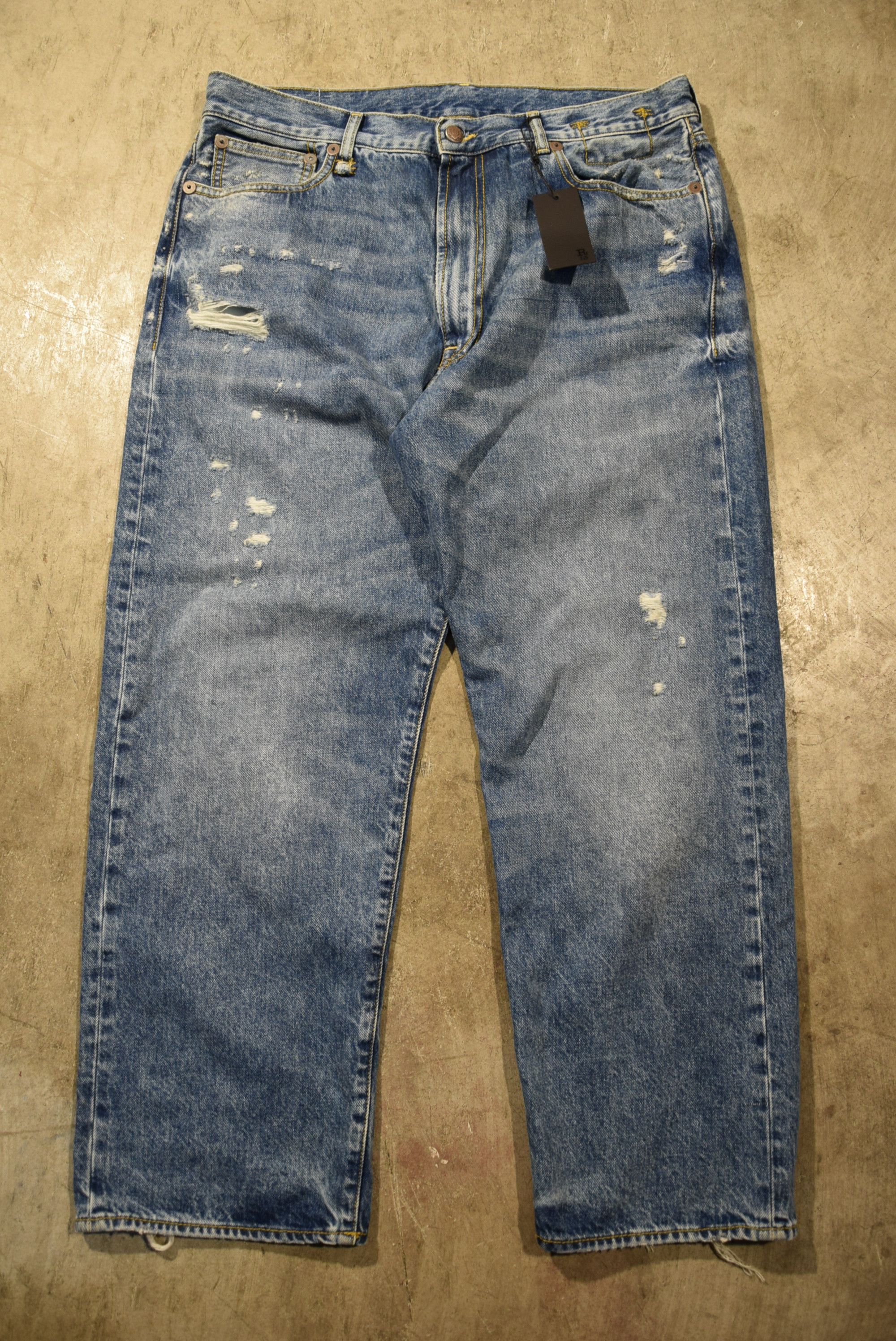image of R13 Boyfriend Jeans in Blue, Men's (Size 32)