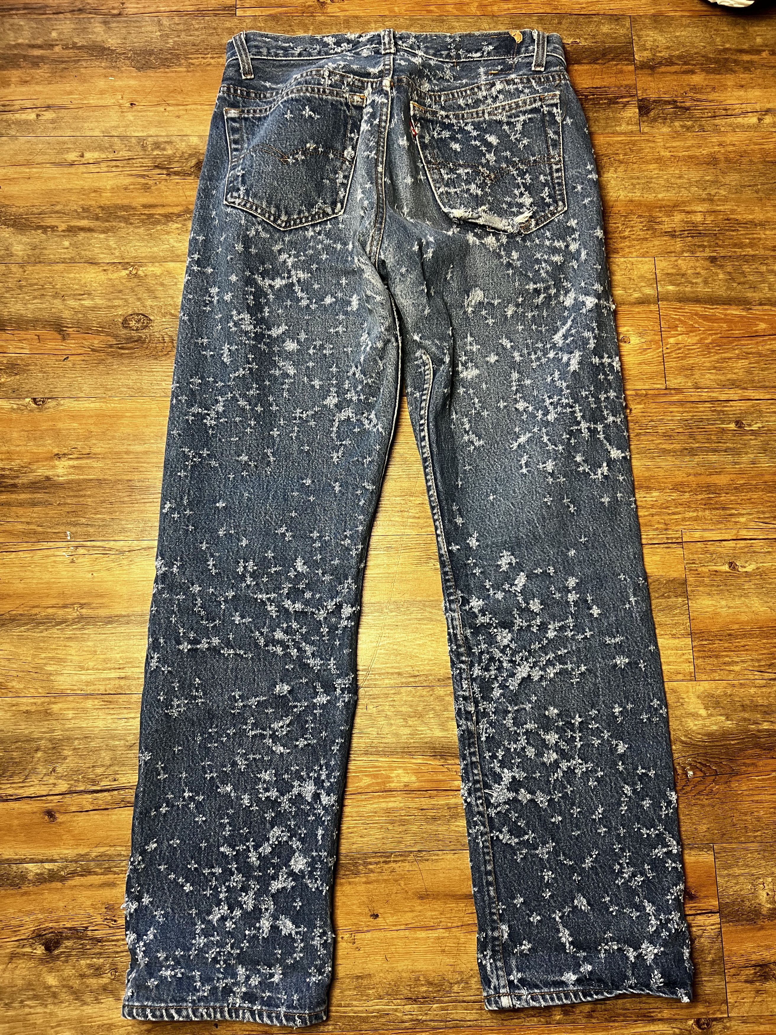Levi's Vintage Clothing Vintage 501 Levi's Buckshot Denim Blue Jeans Size US 31 - 8 Thumbnail